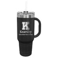 Kearsley Education Association 40 oz. Travel Mug with Handle & Straw