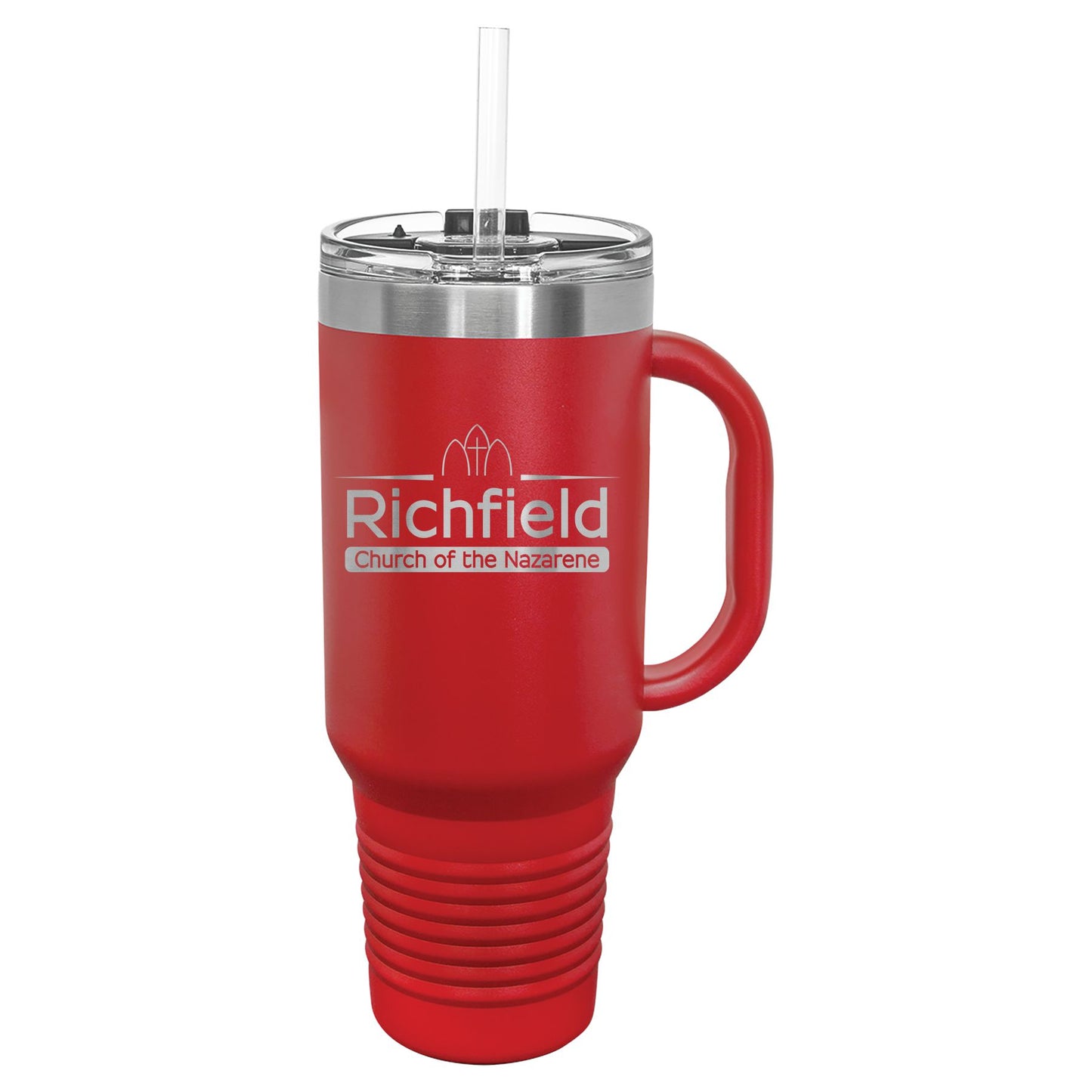 Richfield Church of the Nazarene 40 oz. Travel Mug with Handle & Straw