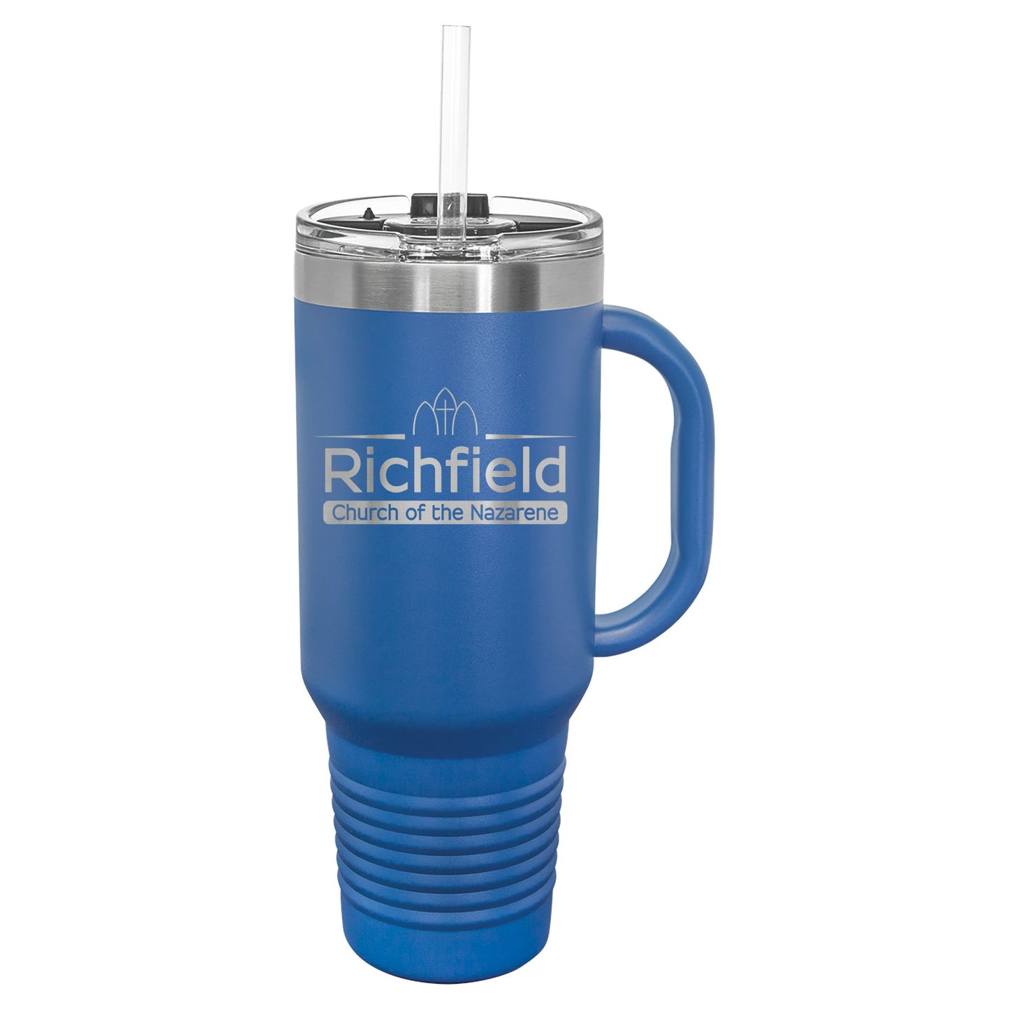 Richfield Church of the Nazarene 40 oz. Travel Mug with Handle & Straw