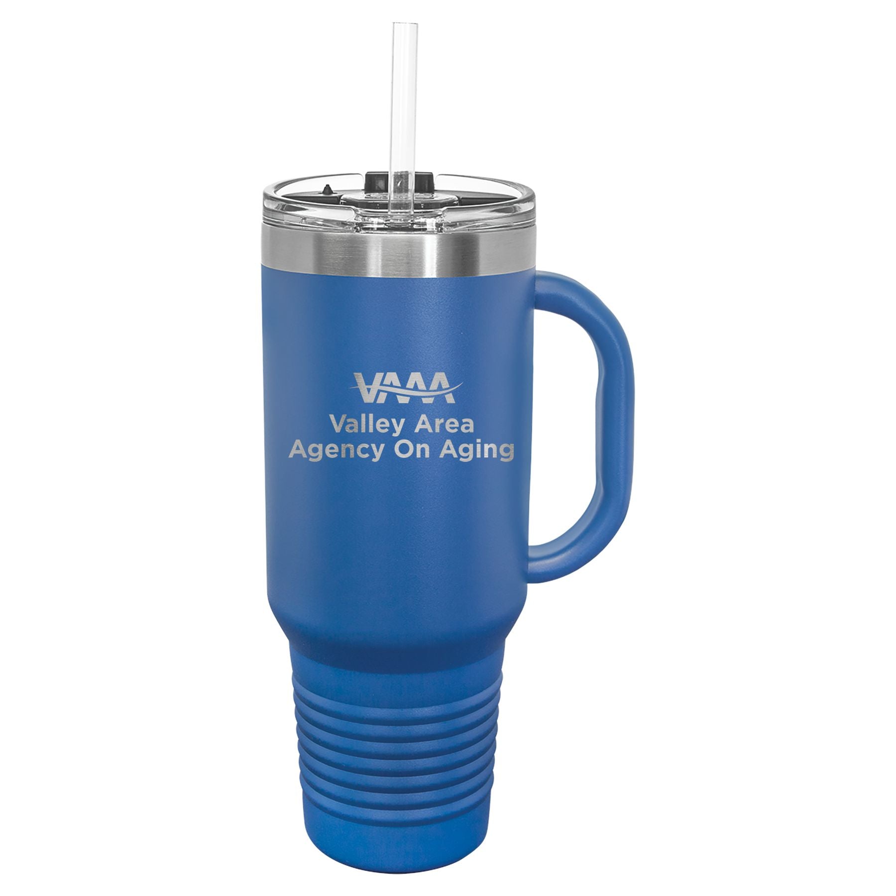Valley Area Agency on Aging 40 oz. Travel Mug with Handle & Straw