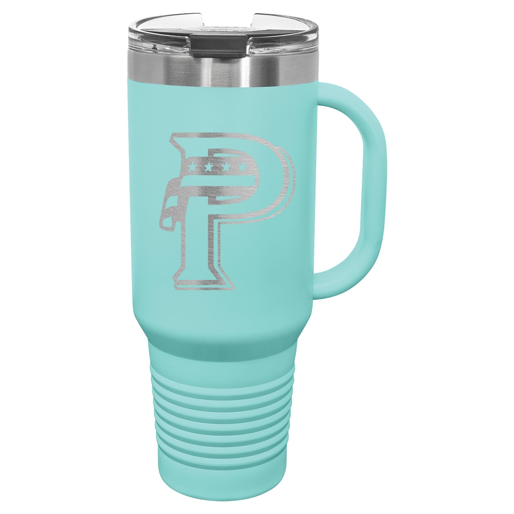 USA Prime Softball 40 oz. Travel Mug with Handle & Straw