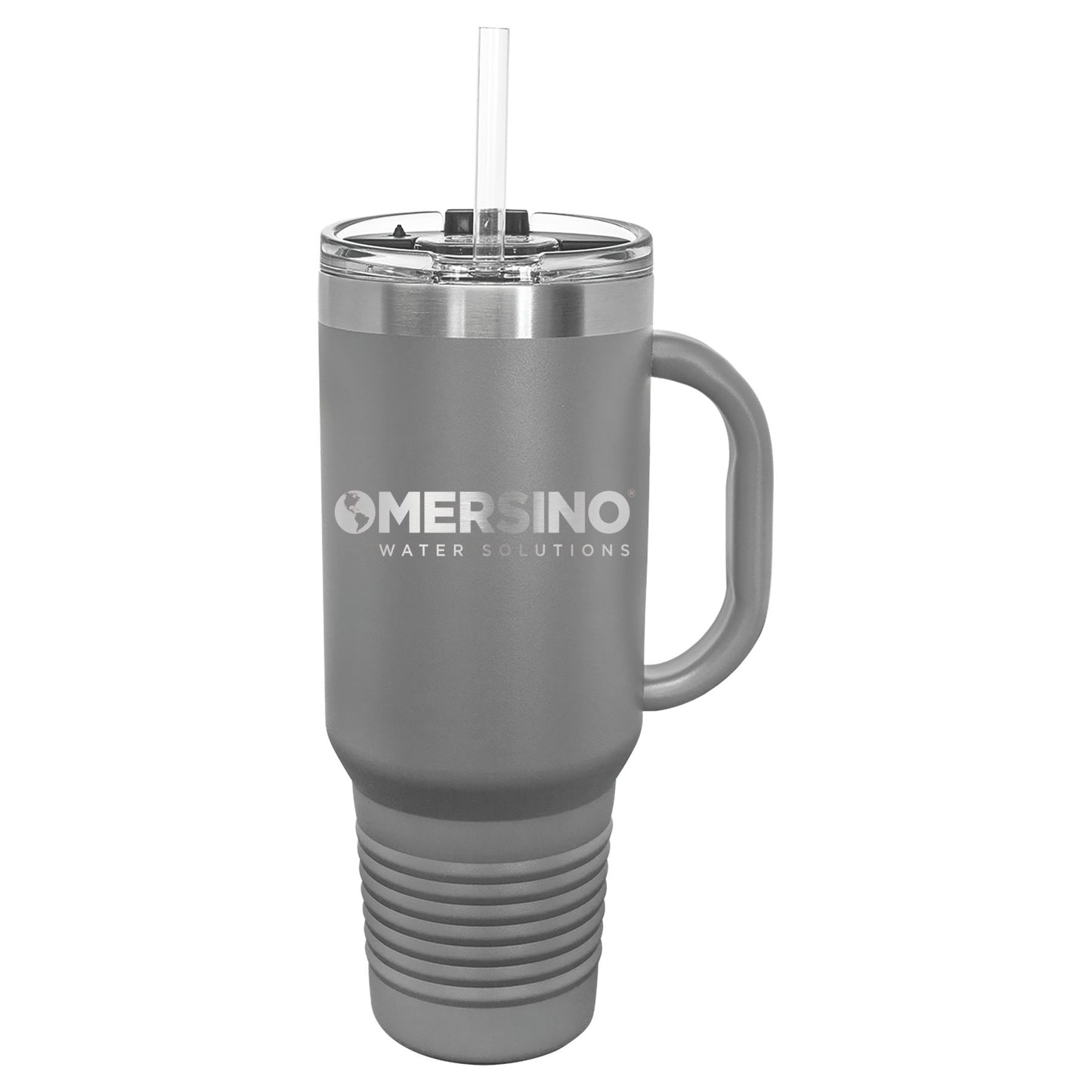 Mersino 40 oz. Travel Mug with Handle & Straw