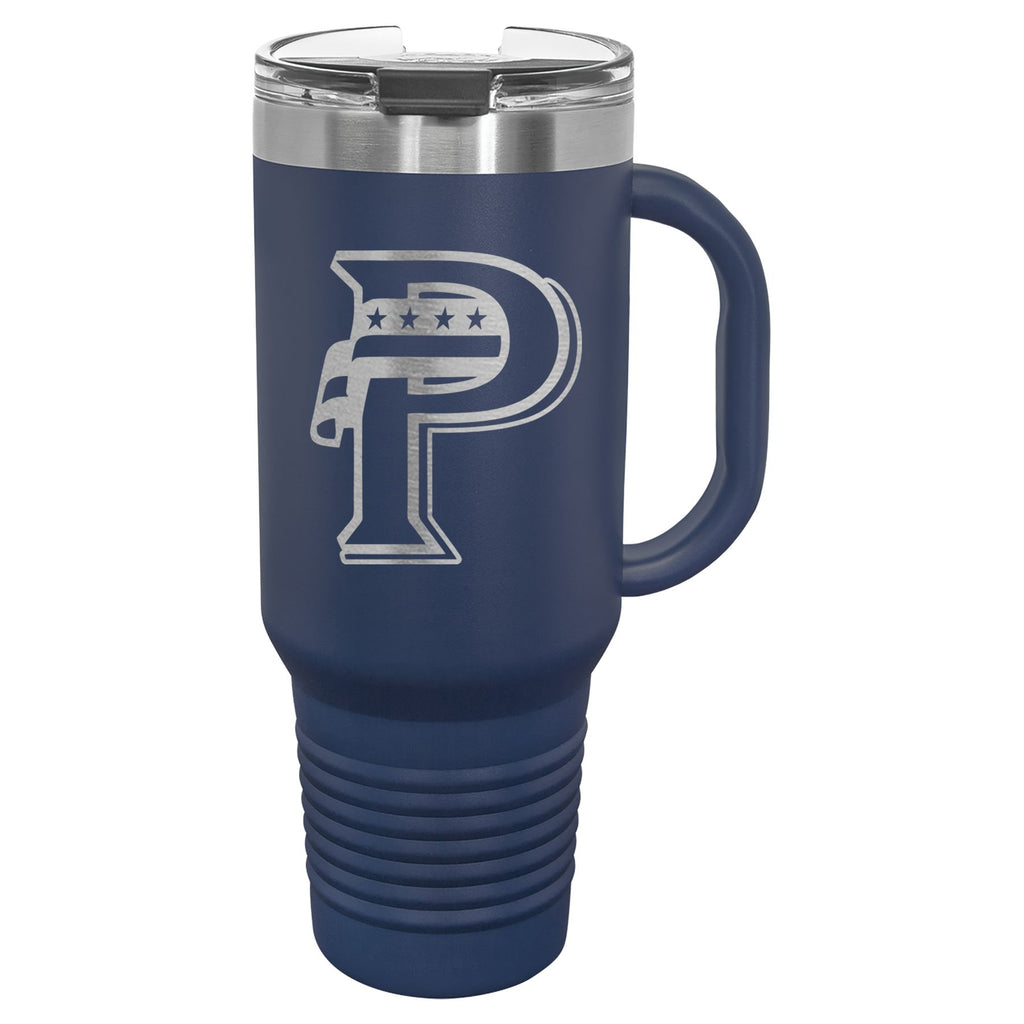 USA Prime Softball 40 oz. Travel Mug with Handle & Straw
