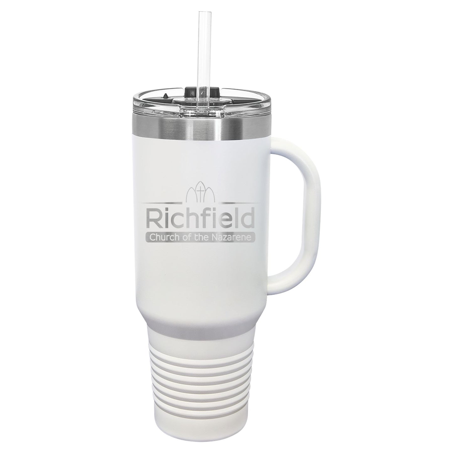 Richfield Church of the Nazarene 40 oz. Travel Mug with Handle & Straw