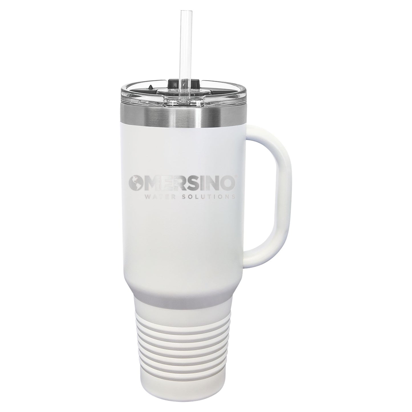 Mersino 40 oz. Travel Mug with Handle & Straw