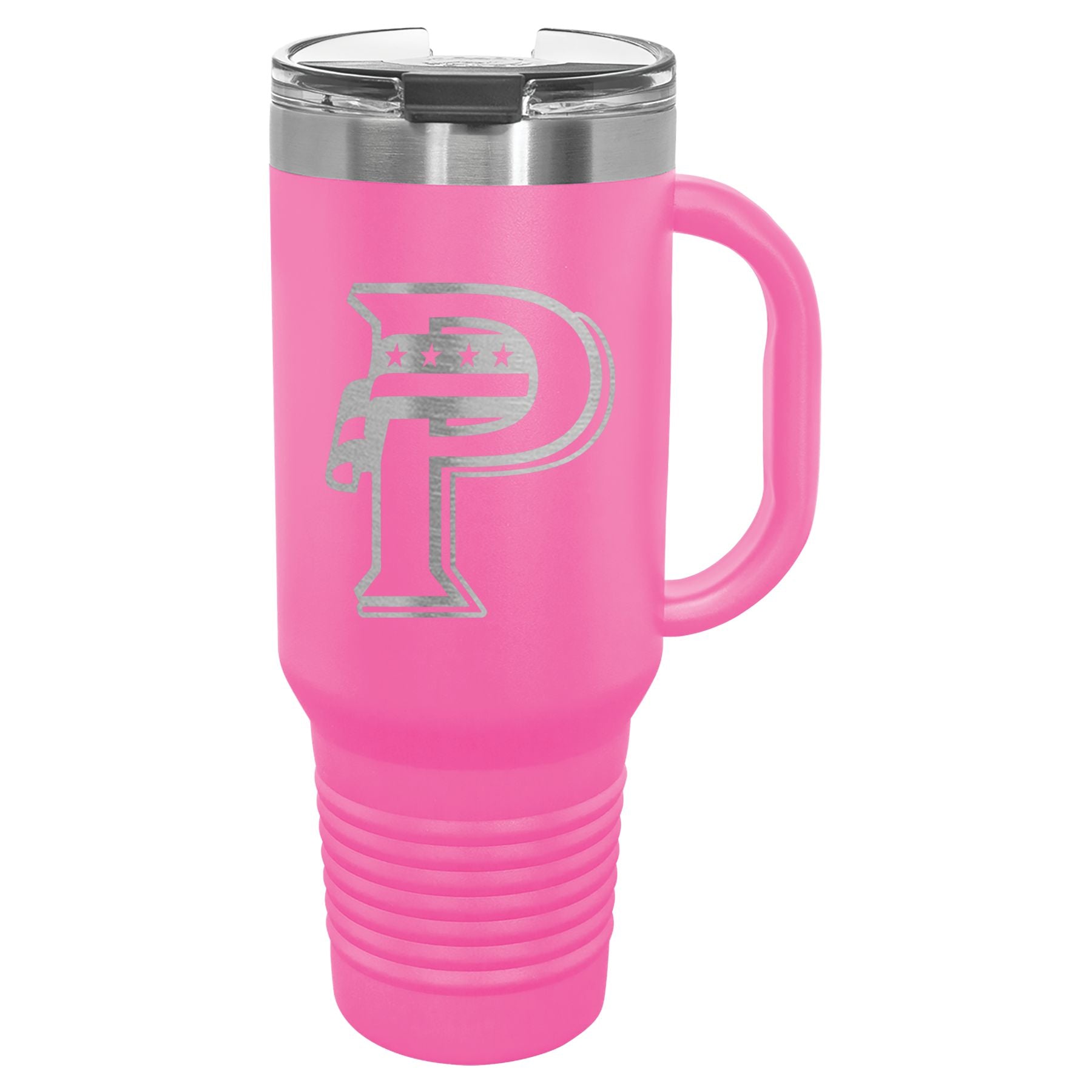USA Prime Softball 40 oz. Travel Mug with Handle & Straw