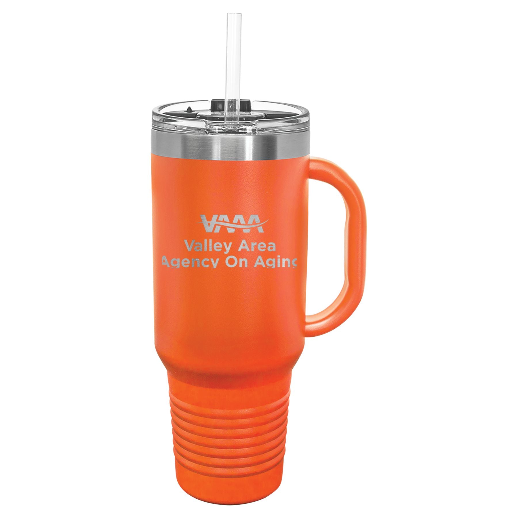 Valley Area Agency on Aging 40 oz. Travel Mug with Handle & Straw