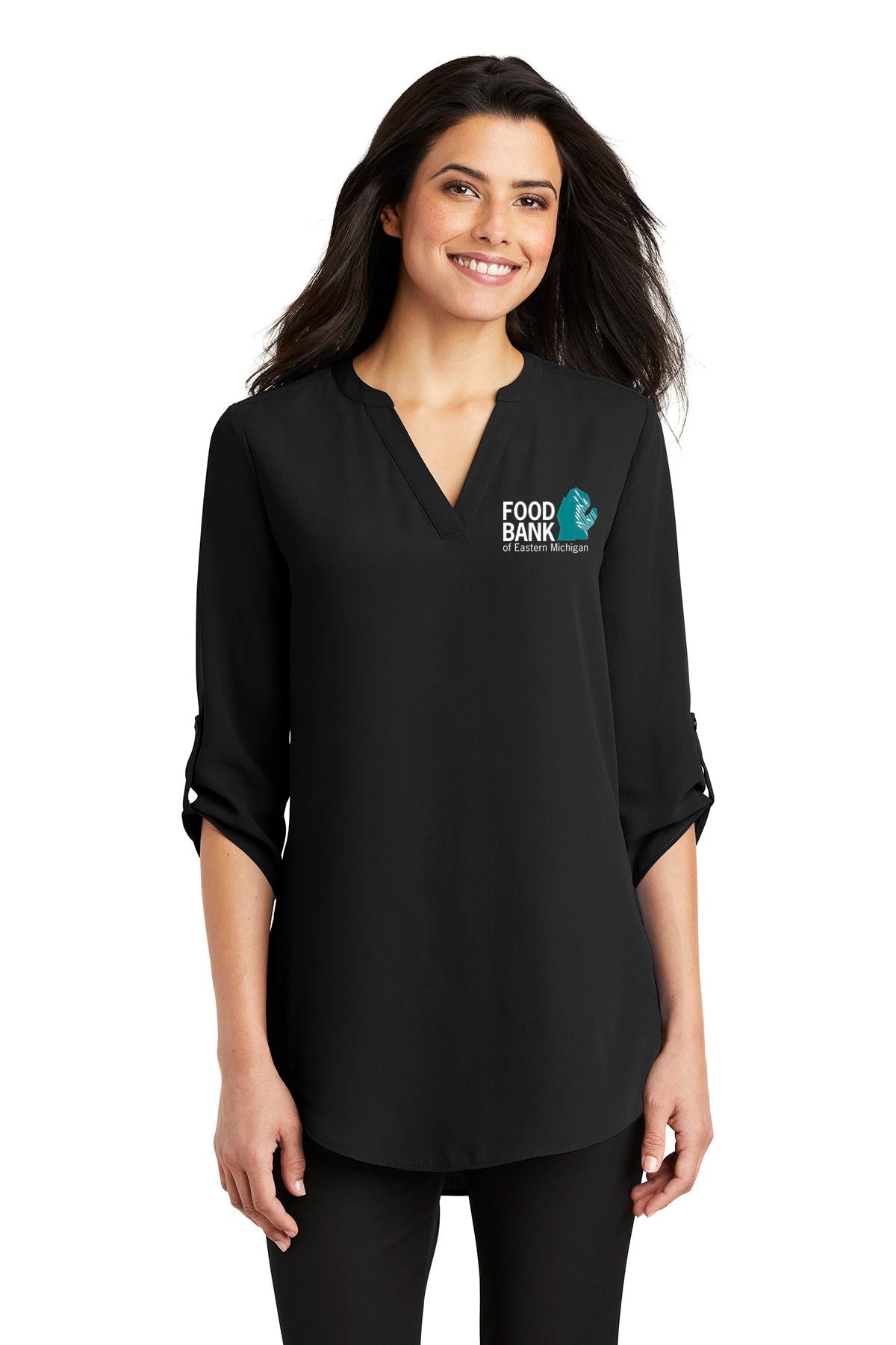 Food Bank Port Authority ® Ladies 3/4-Sleeve Tunic Blouse