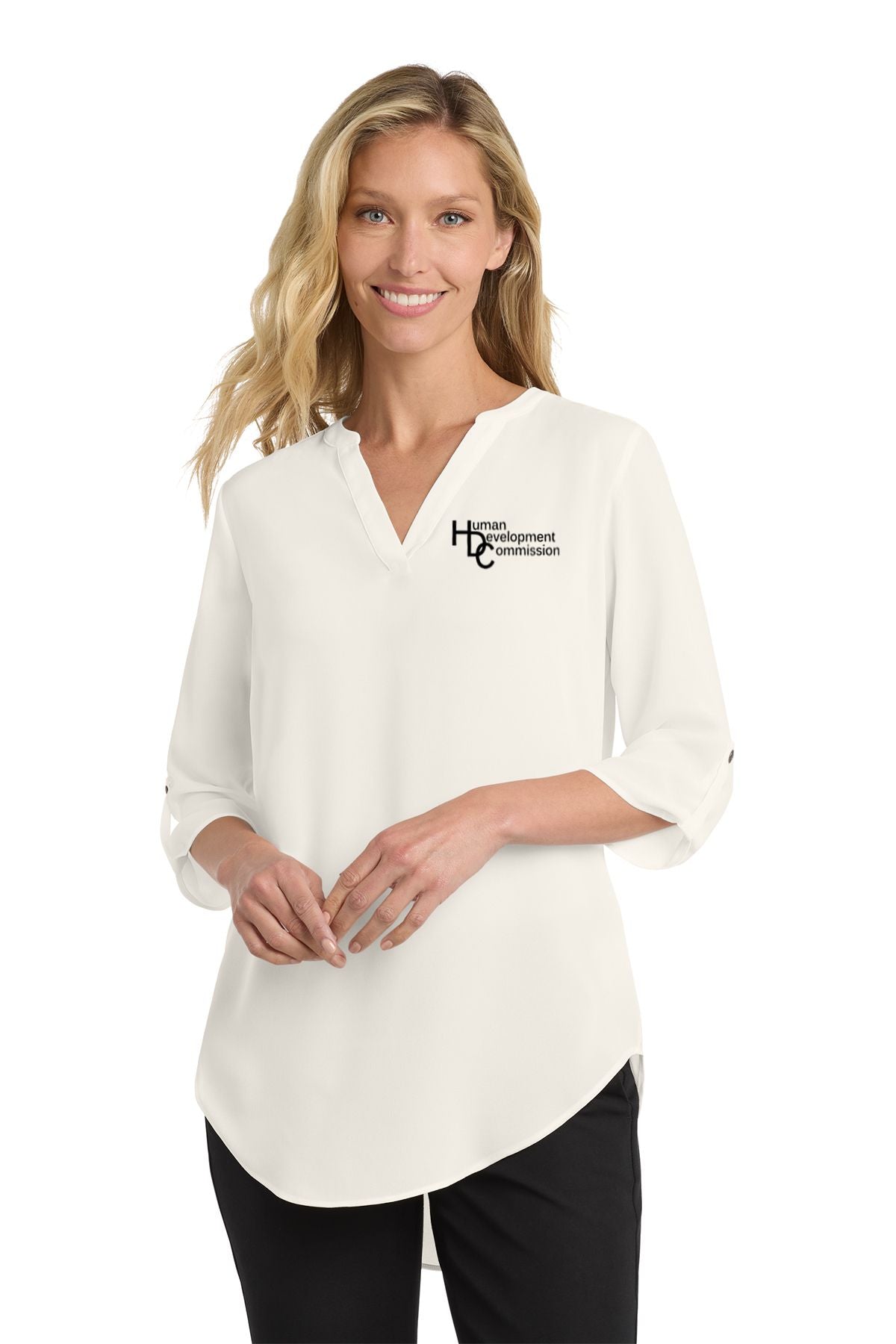 Human Development Commission Port Authority ® Ladies 3/4-Sleeve Tunic Blouse