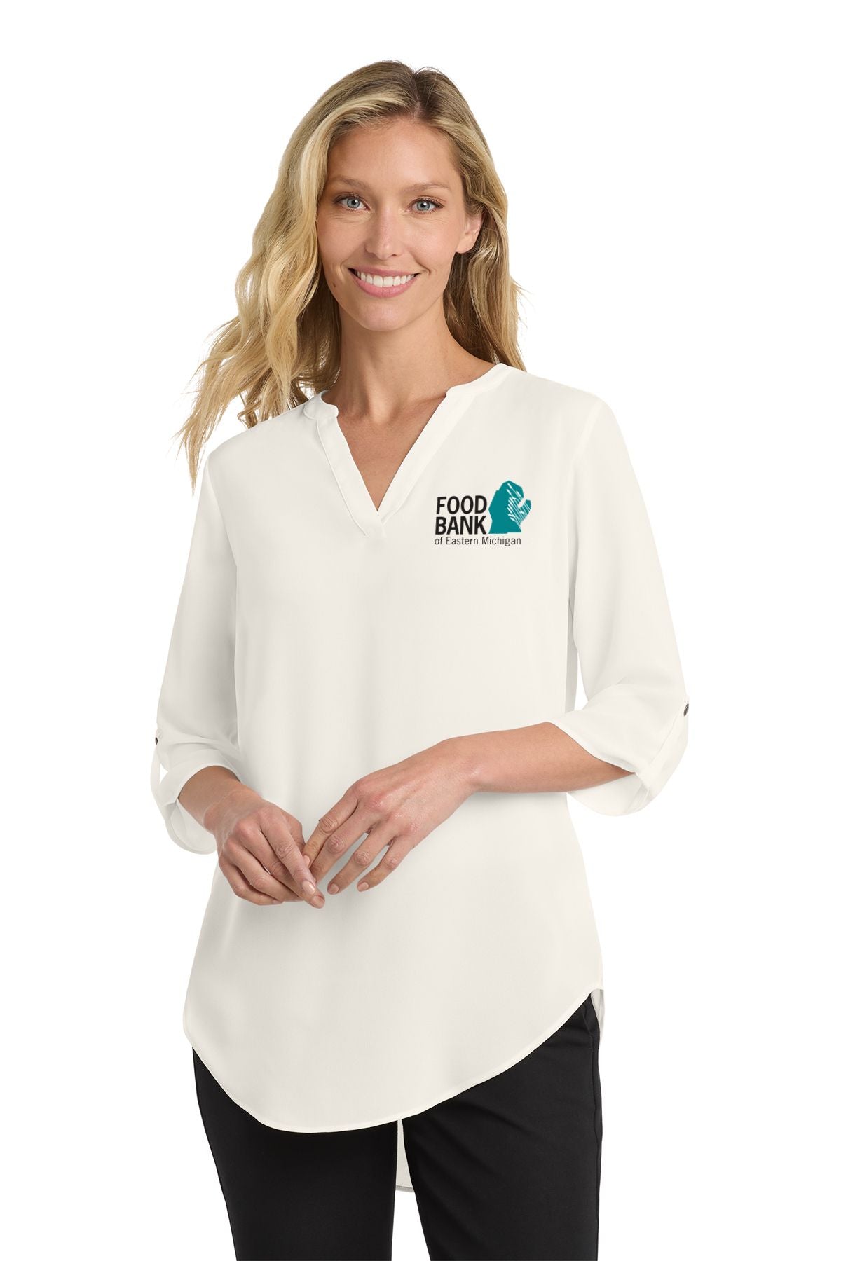 Food Bank Port Authority ® Ladies 3/4-Sleeve Tunic Blouse