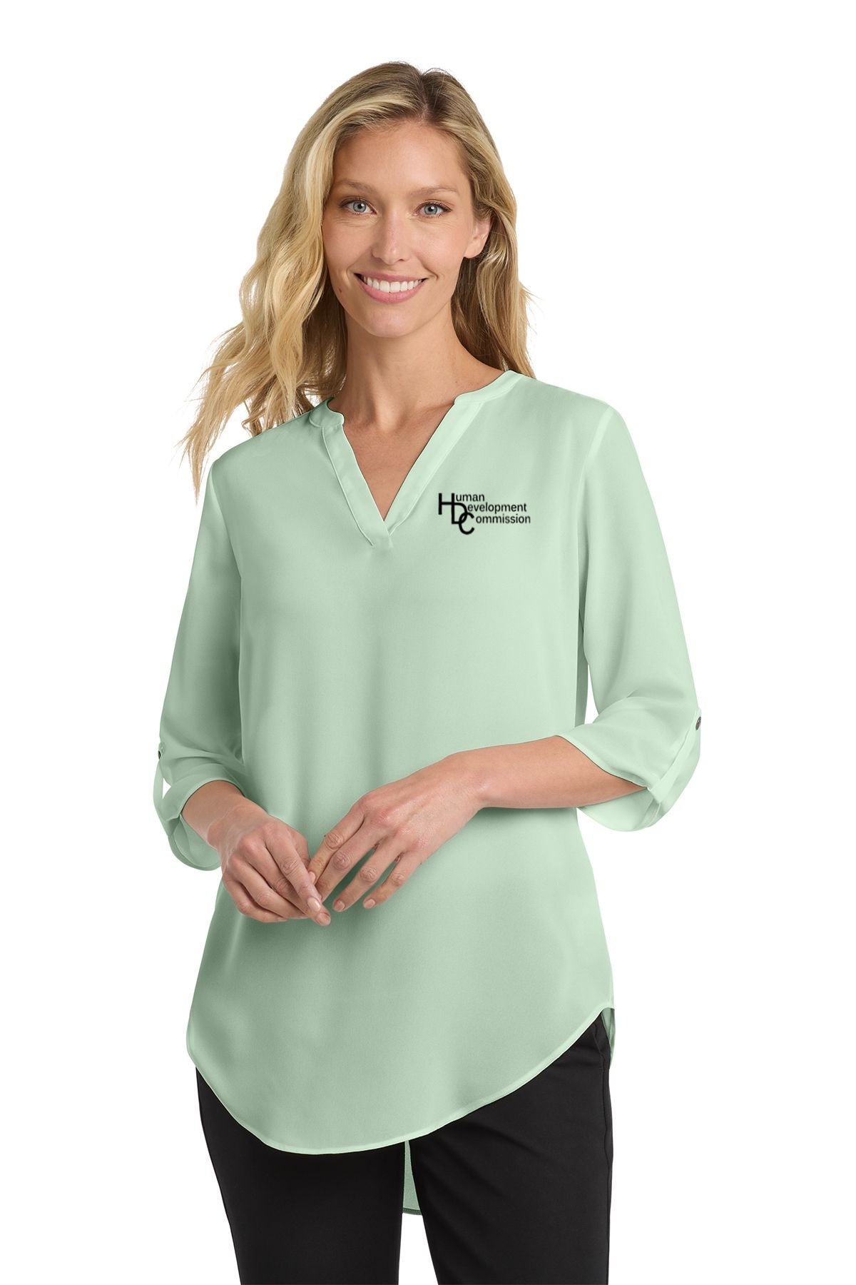 Human Development Commission Port Authority ® Ladies 3/4-Sleeve Tunic Blouse
