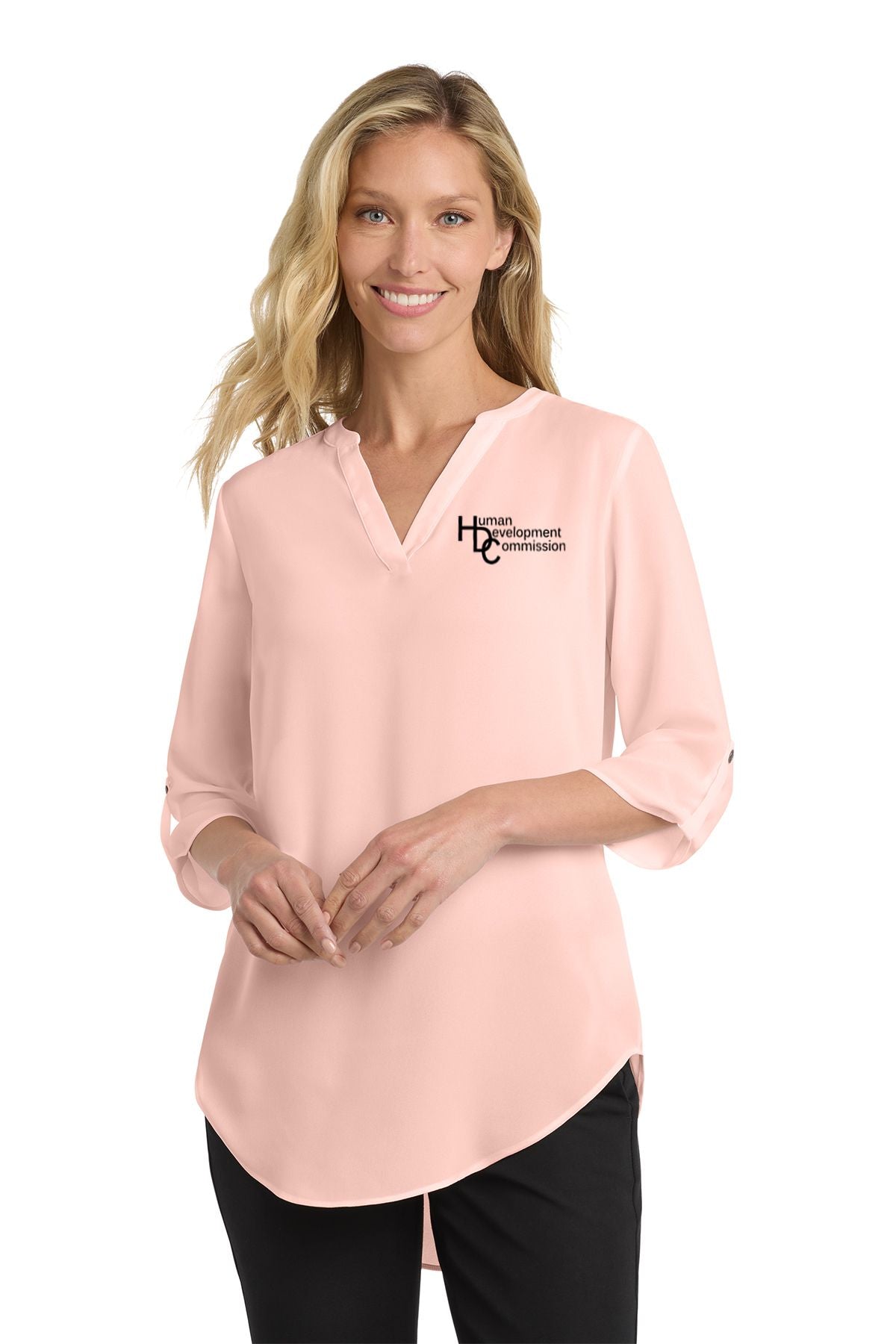 Human Development Commission Port Authority ® Ladies 3/4-Sleeve Tunic Blouse