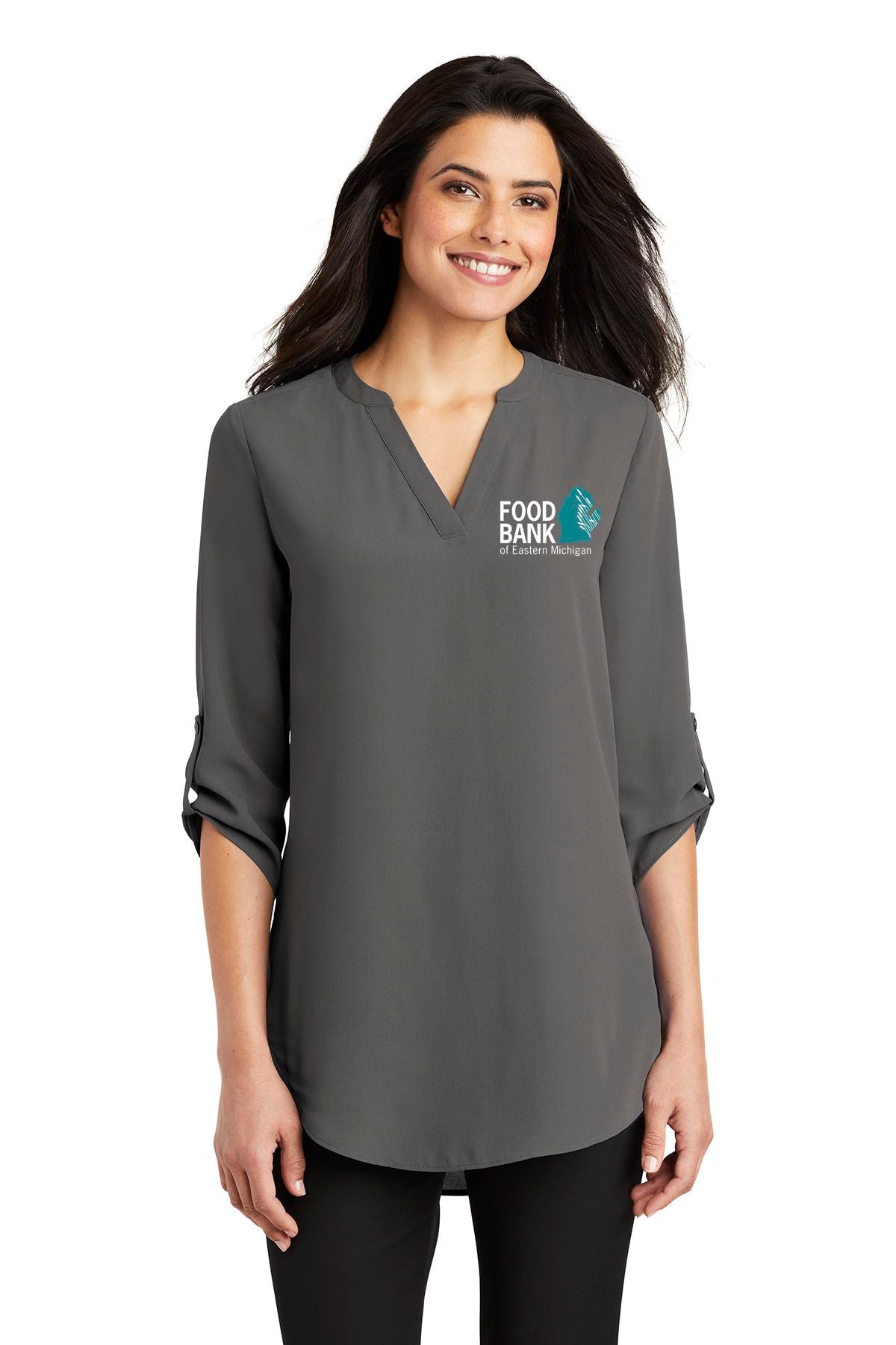 Food Bank Port Authority ® Ladies 3/4-Sleeve Tunic Blouse
