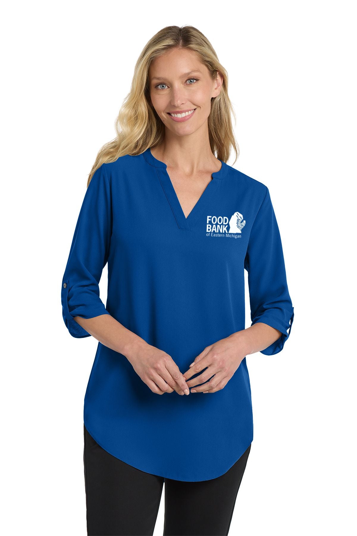 Food Bank Port Authority ® Ladies 3/4-Sleeve Tunic Blouse