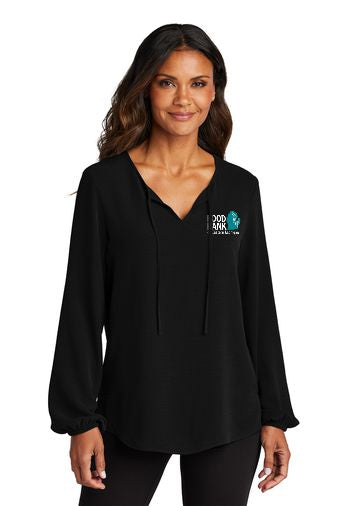 Food Bank Women's Textured Crepe Blouse