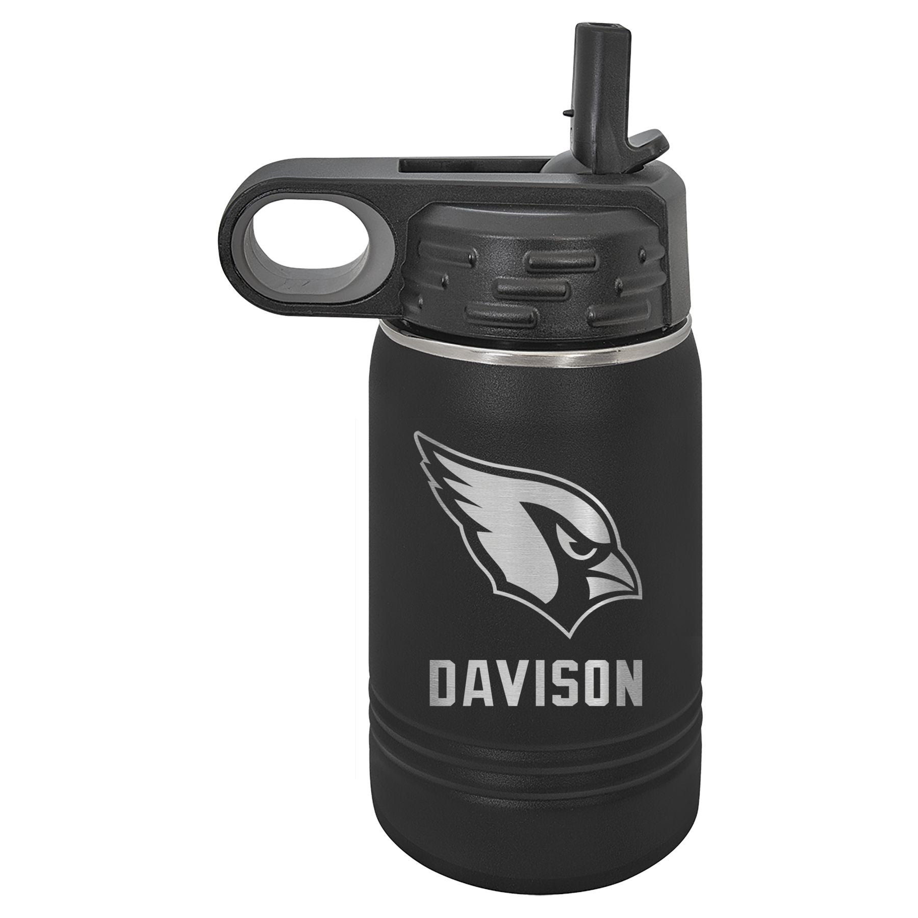 Davison Engraved 12oz Water Bottle - Cardinal's Nest