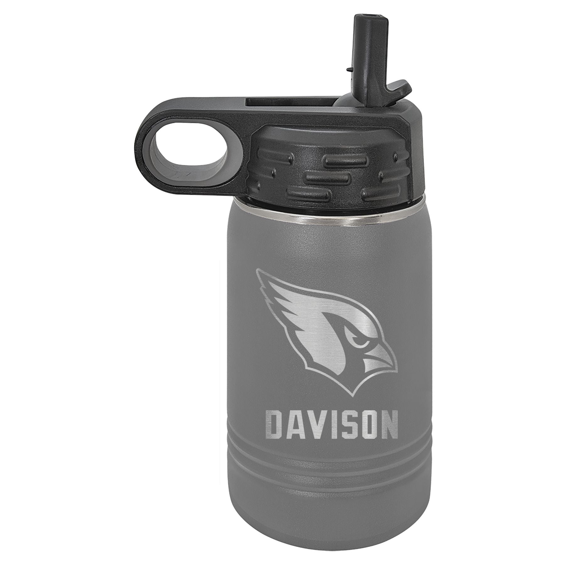 Davison Engraved 12oz Water Bottle - Cardinal's Nest