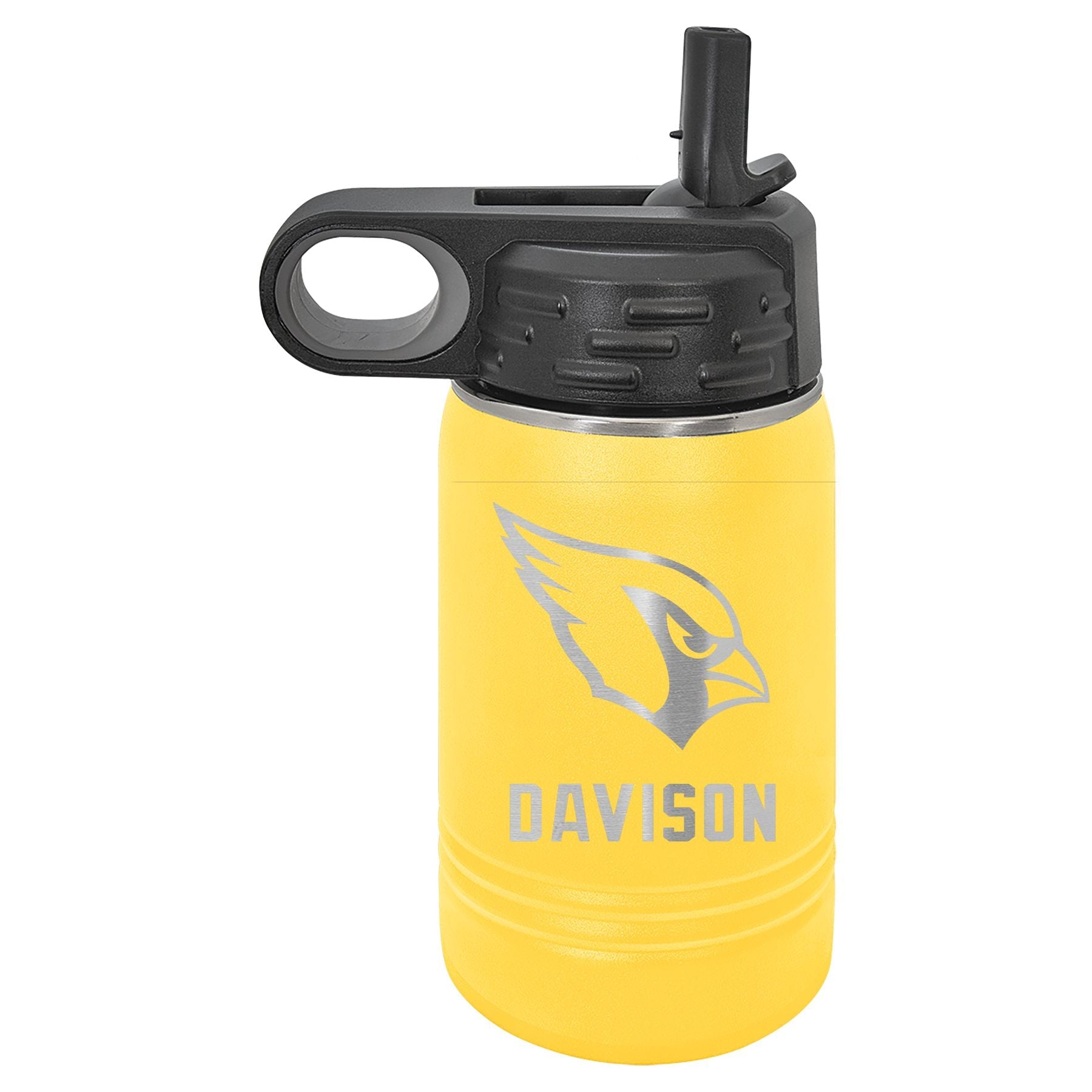 Davison Engraved 12oz Water Bottle - Cardinal's Nest