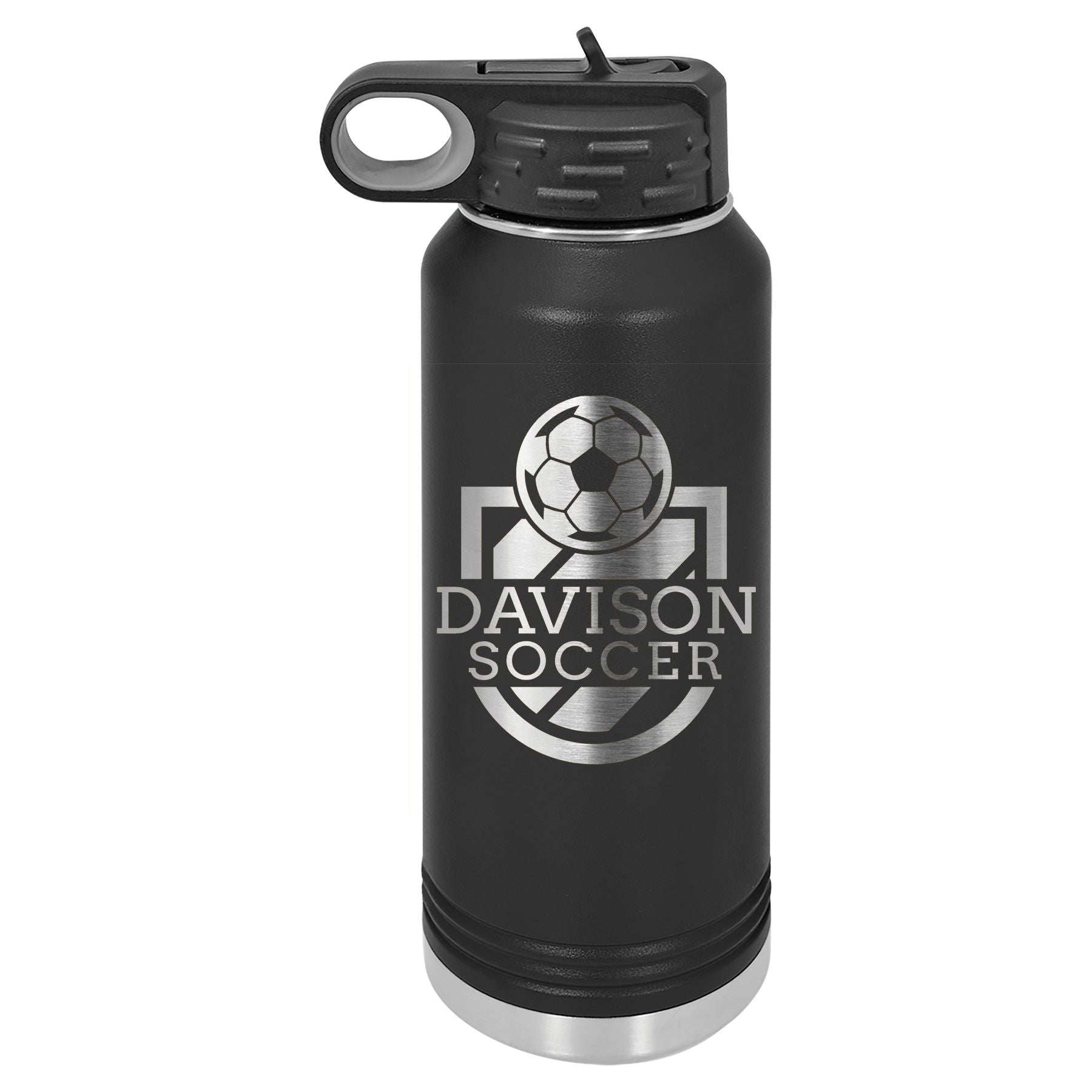 Davison Soccer Engraved Water Bottle