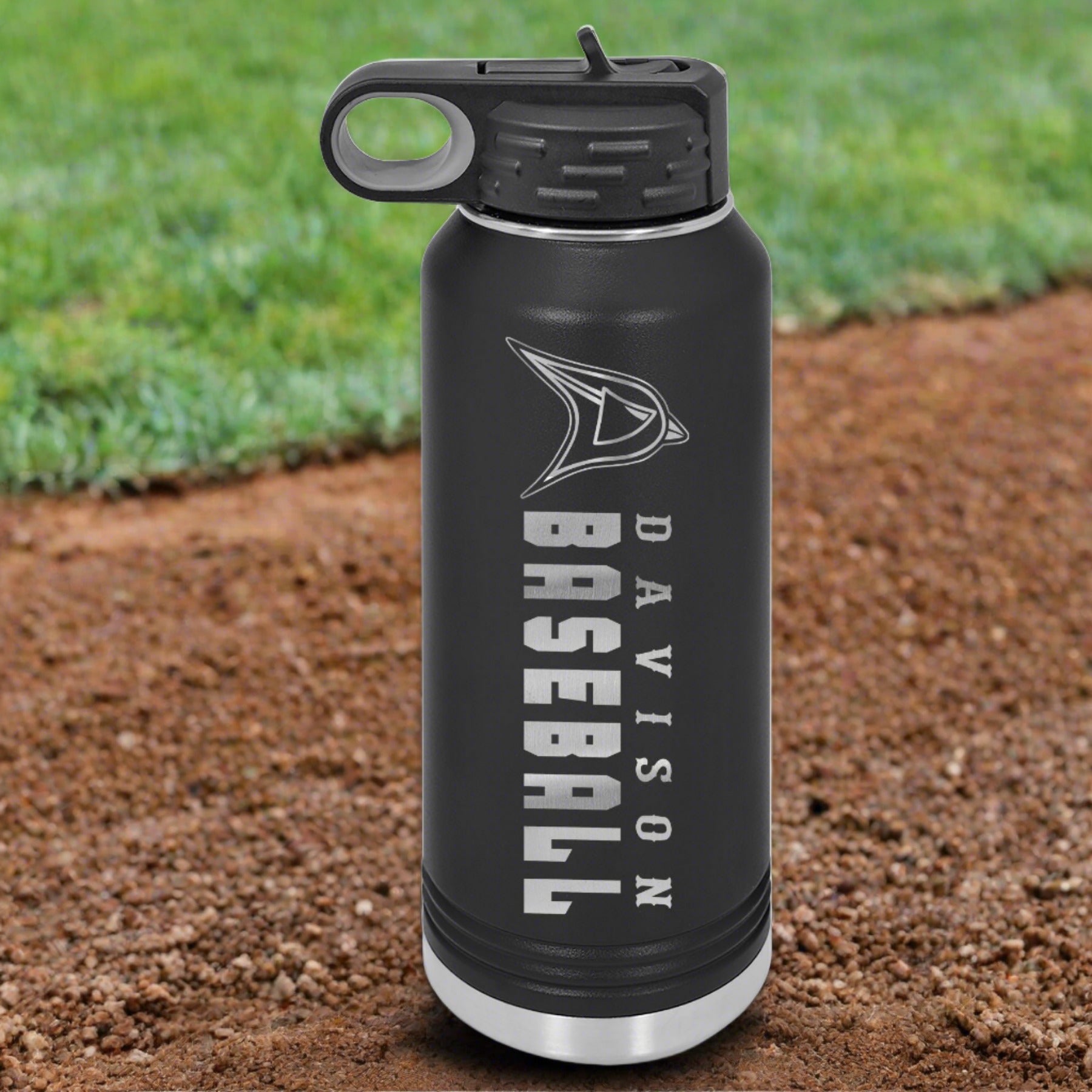 Davison Baseball Engraved 32oz Water Bottle