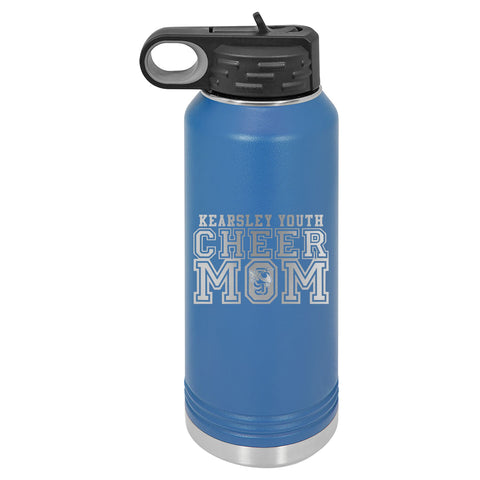 Kearsley Youth Cheer Mom Engraved 32 oz Water Bottle