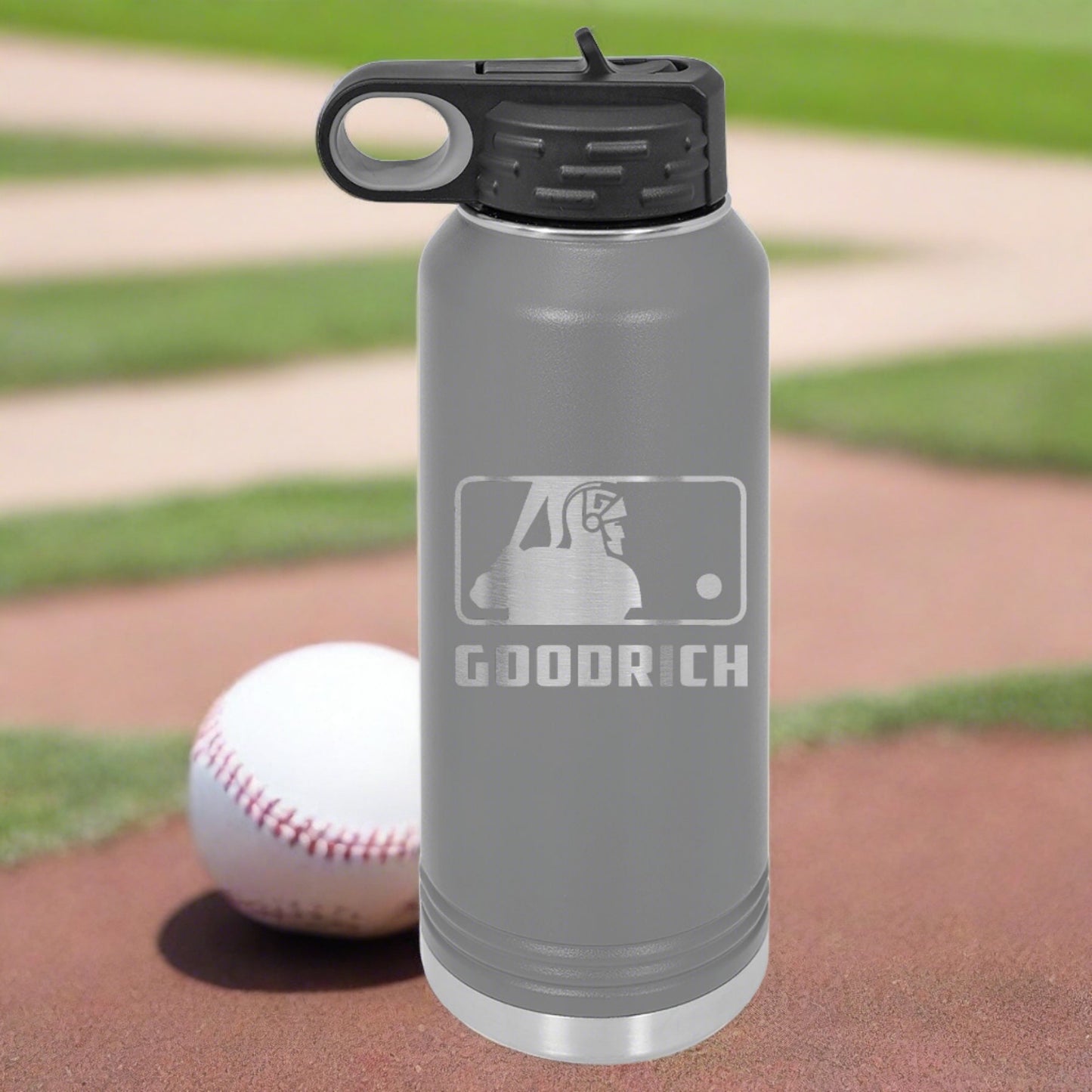 Goodrich Baseball Engraved 32 oz Water Bottle