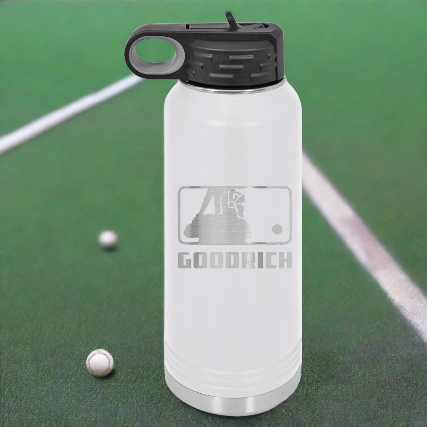 Goodrich Baseball Engraved 32 oz Water Bottle