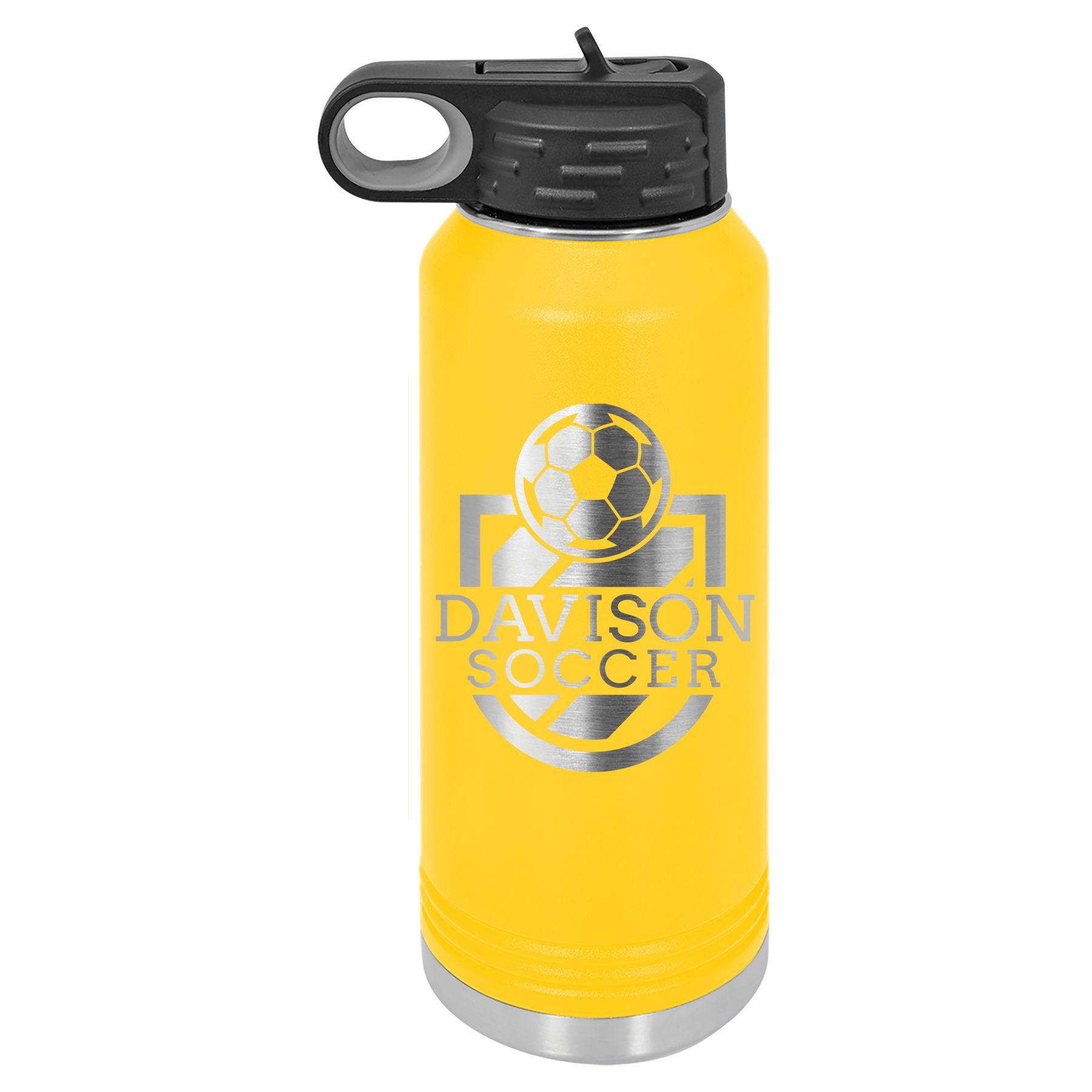 Davison Soccer Engraved Water Bottle