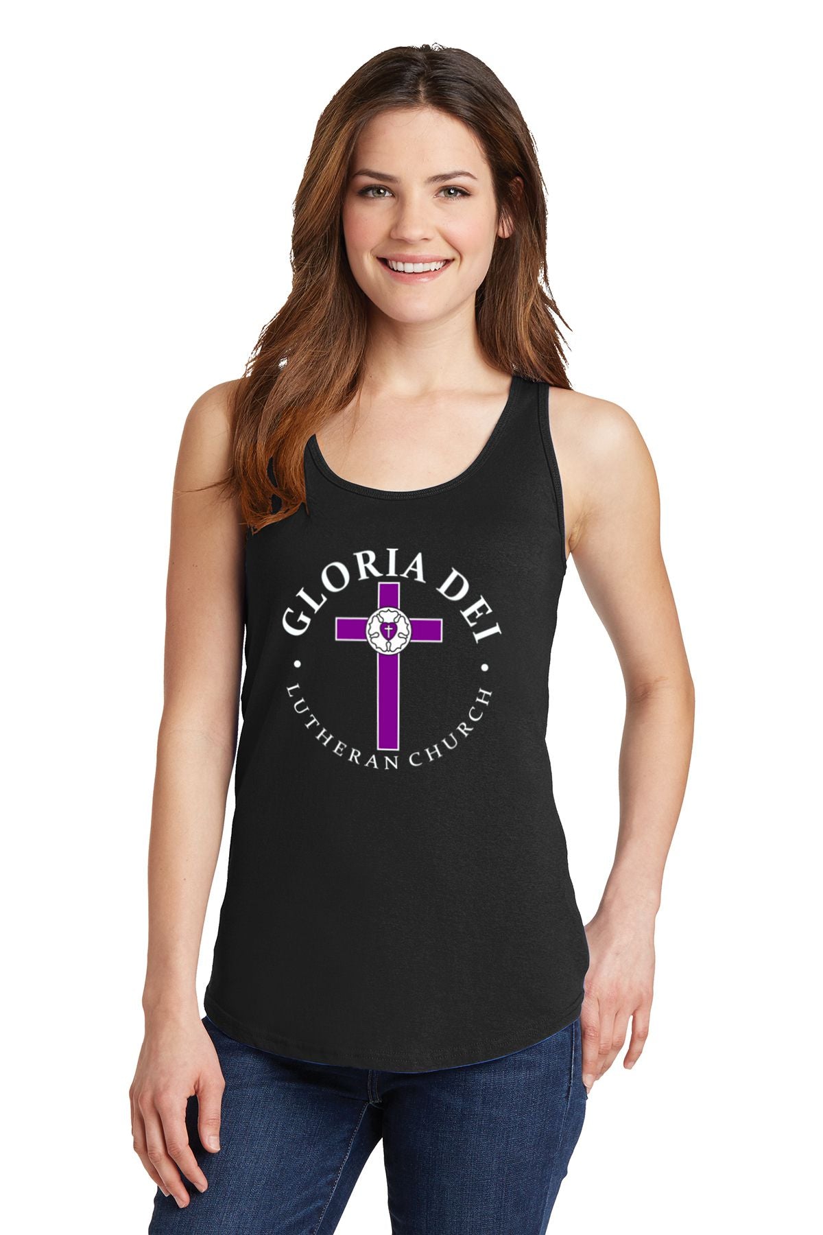 Gloria Dei Lutheran Church Ladies Core Cotton Tank Top
