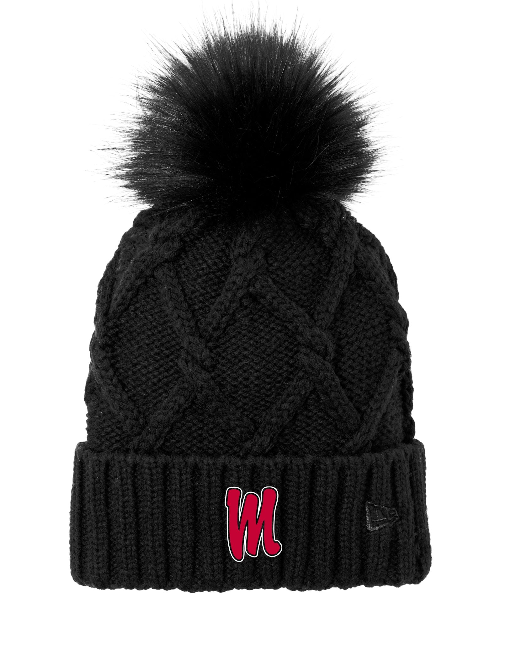 Mustangs Faux Fur Pom Beanie