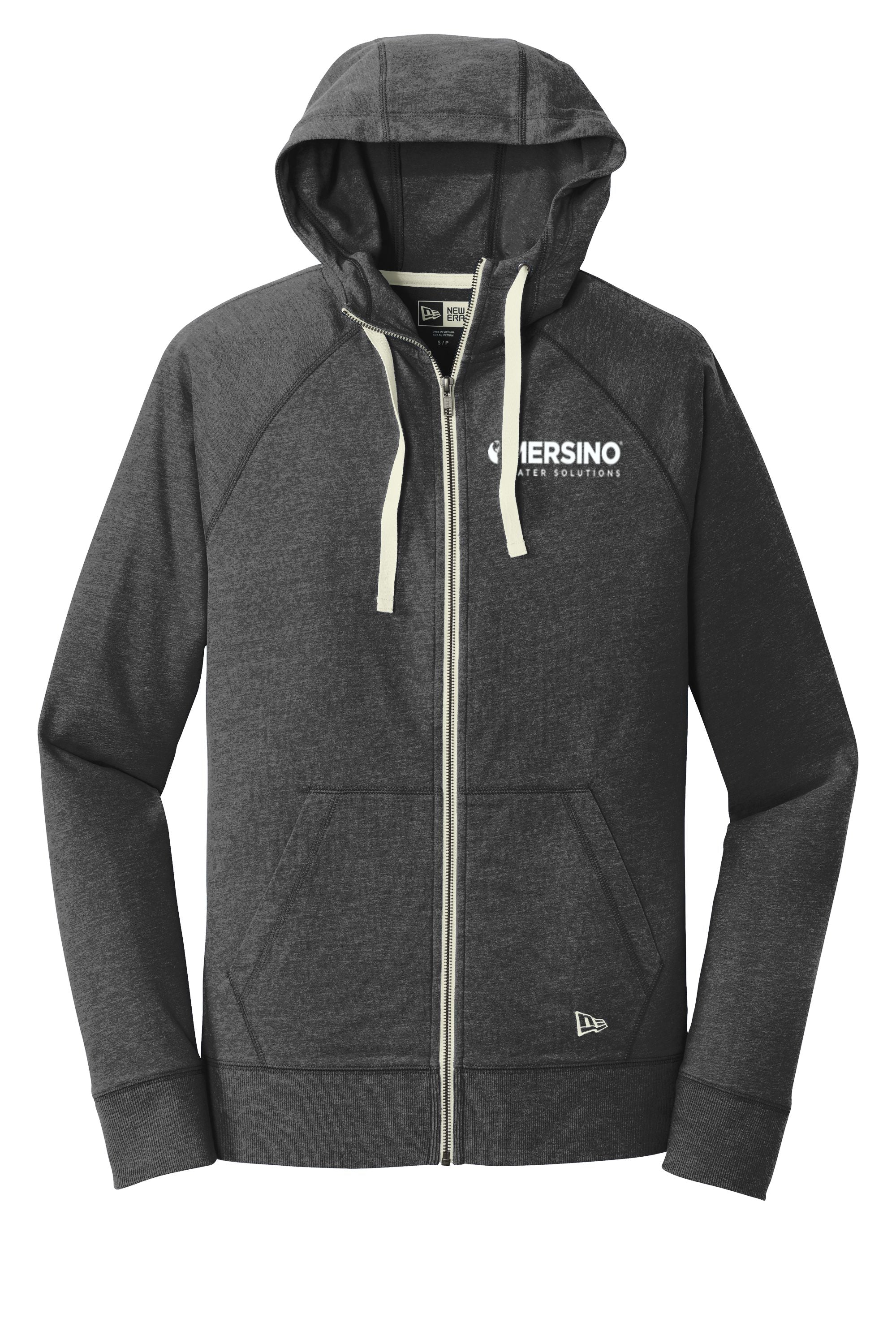 Mersino Sueded Cotton Blend Full-Zip Hoodie