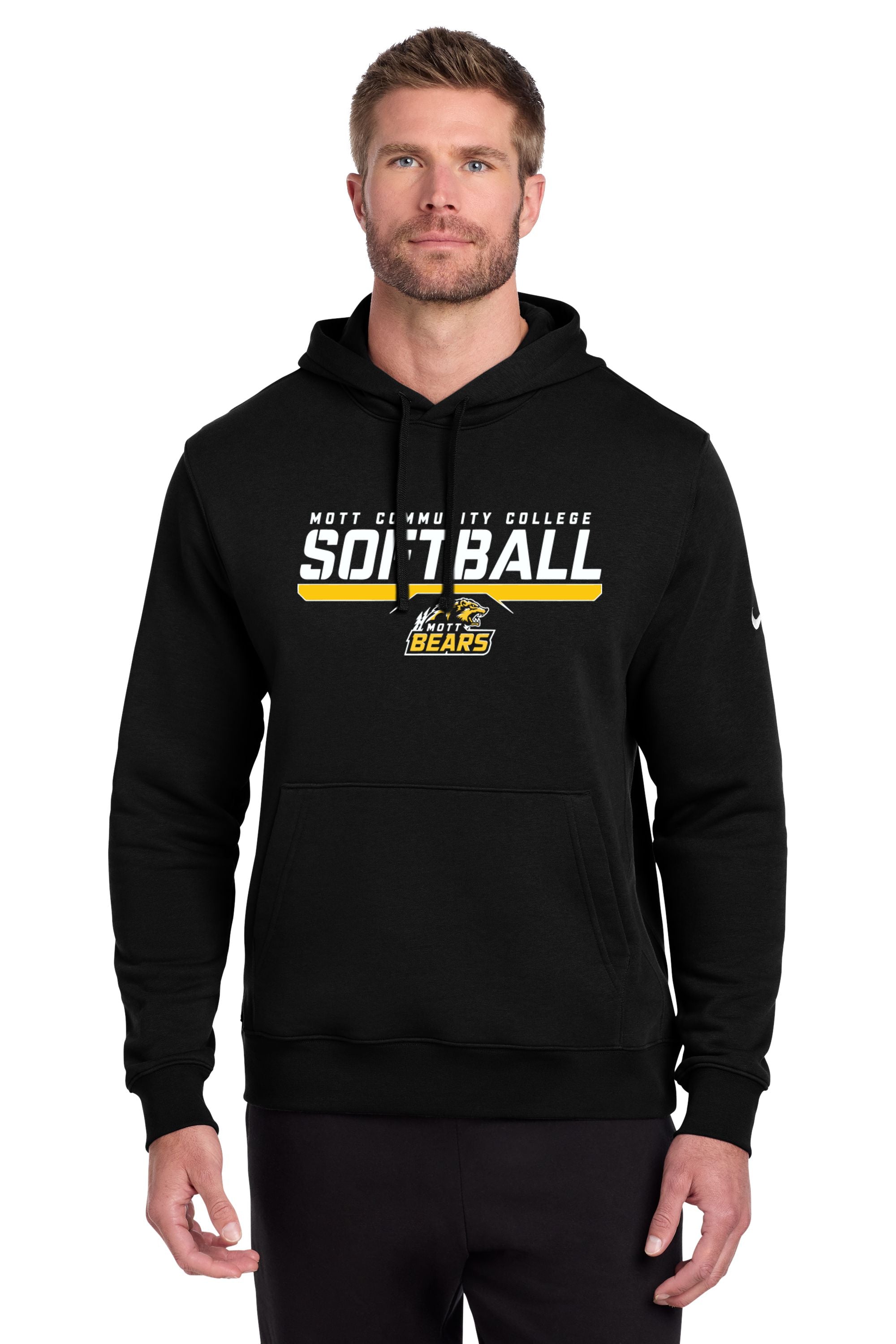 Mott CC Softball Nike Club Fleece Hood