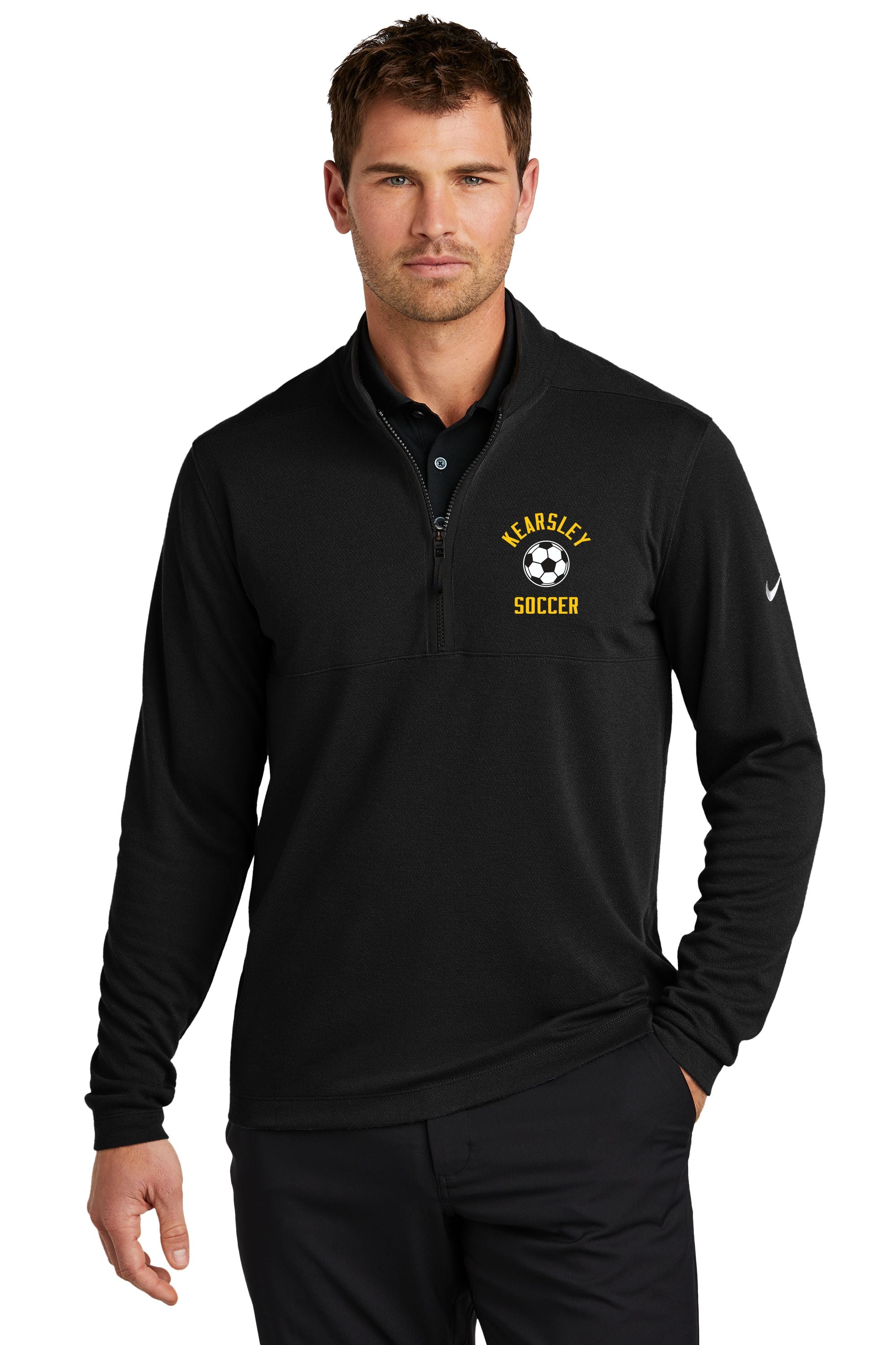Kearsley Nike Textured 1/2-Zip Cover-Up