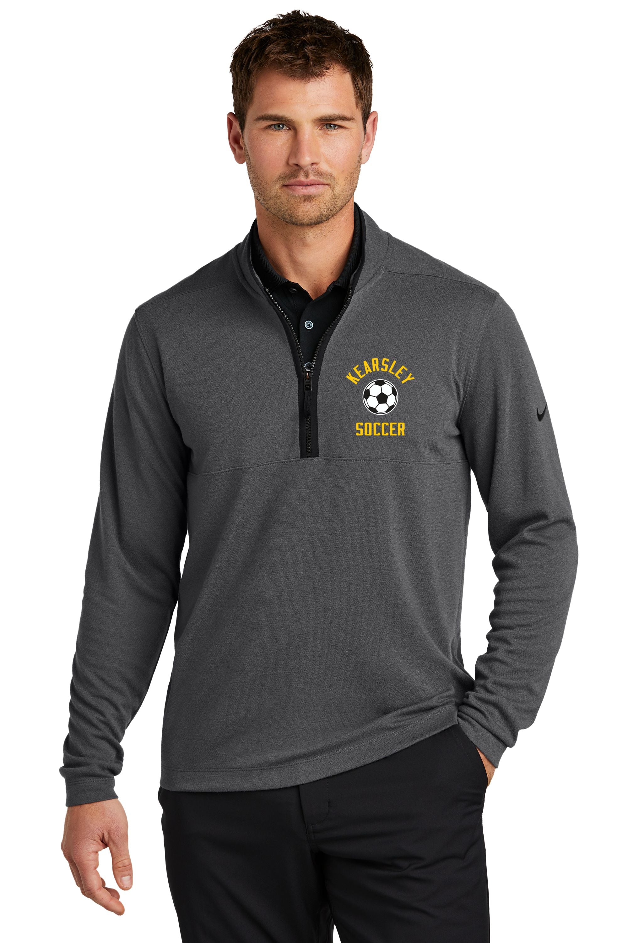 Kearsley Nike Textured 1/2-Zip Cover-Up