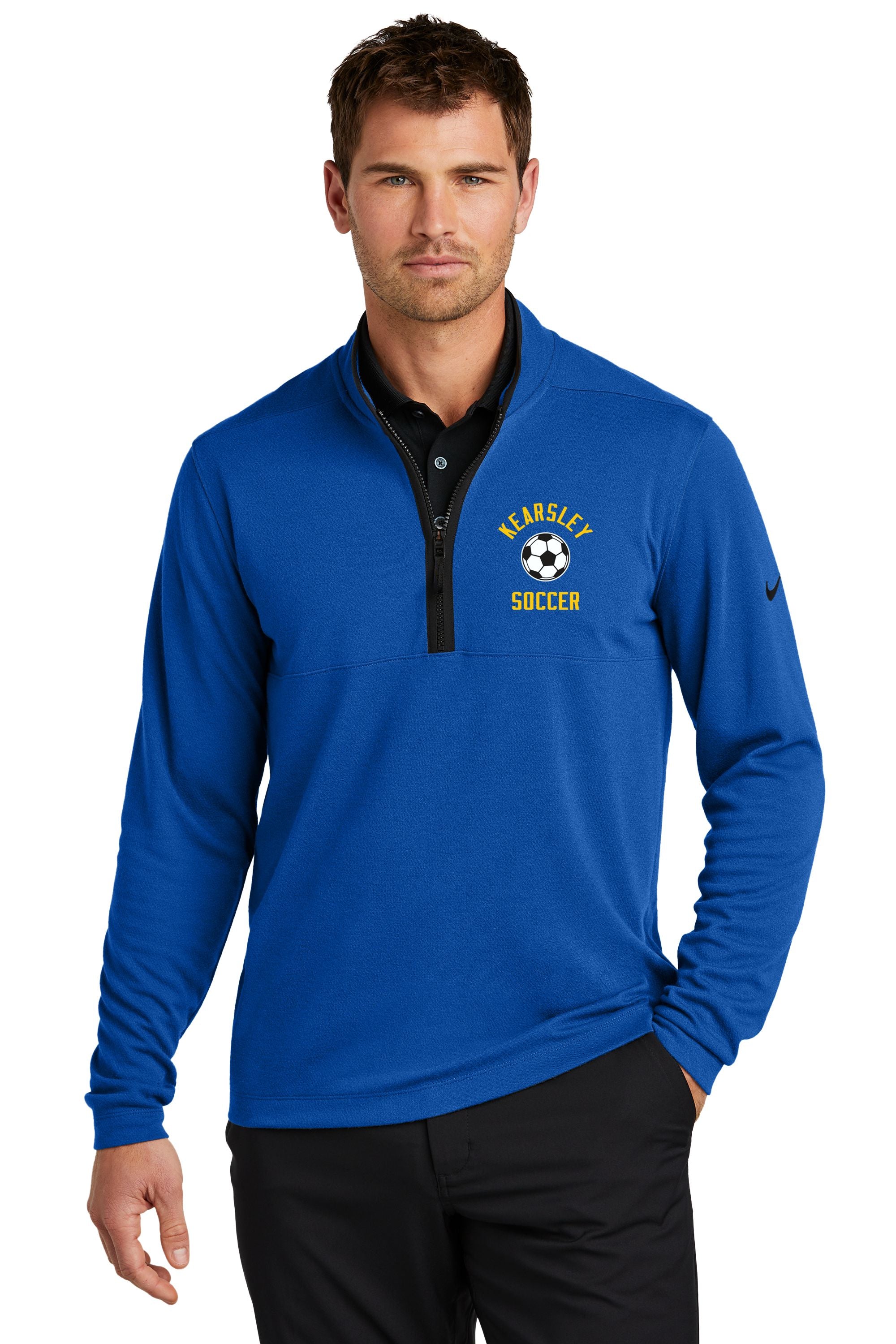 Kearsley Nike Textured 1/2-Zip Cover-Up
