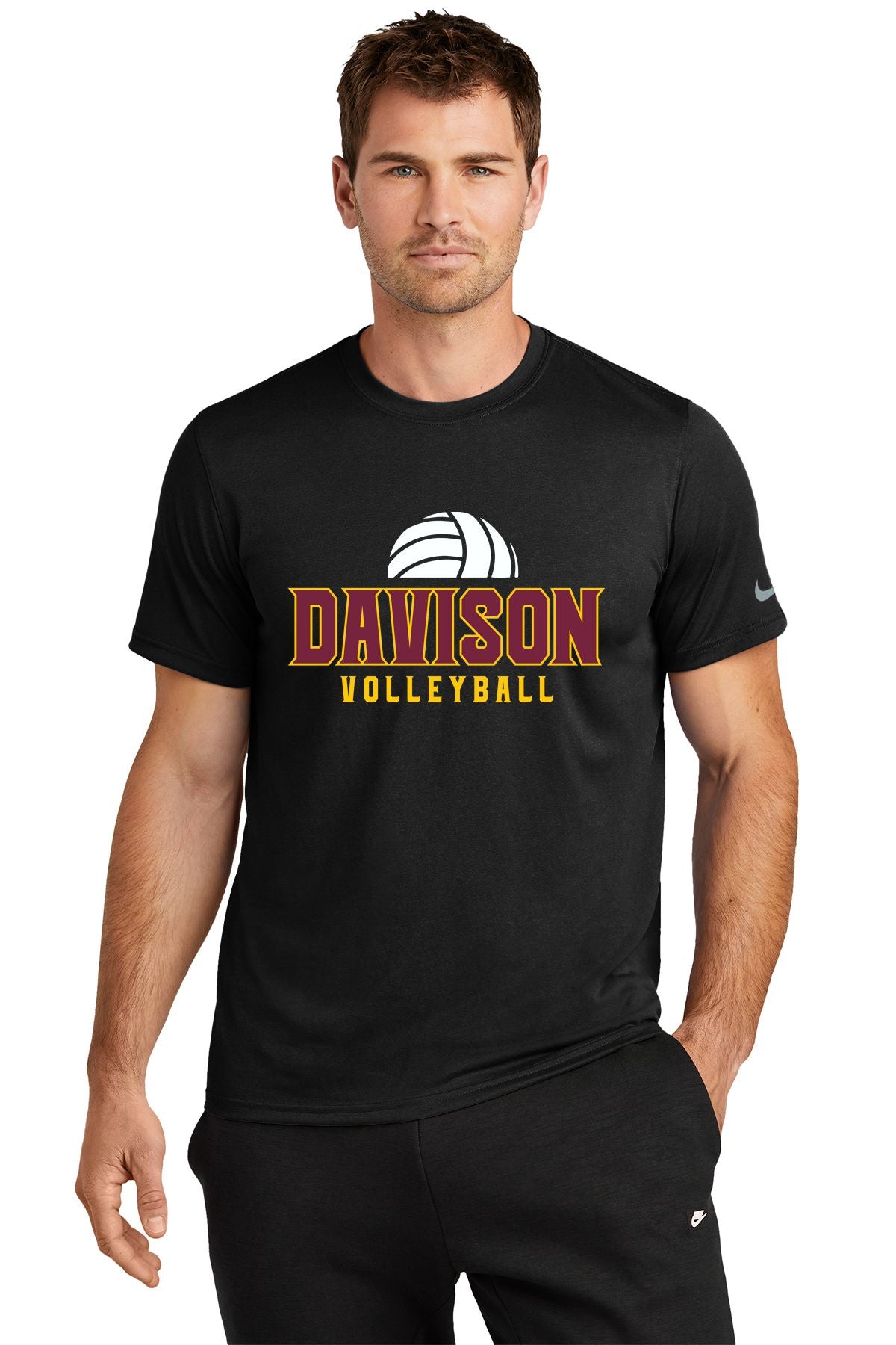 Davison Volleyball Nike Swoosh Sleeve rLegend Tee