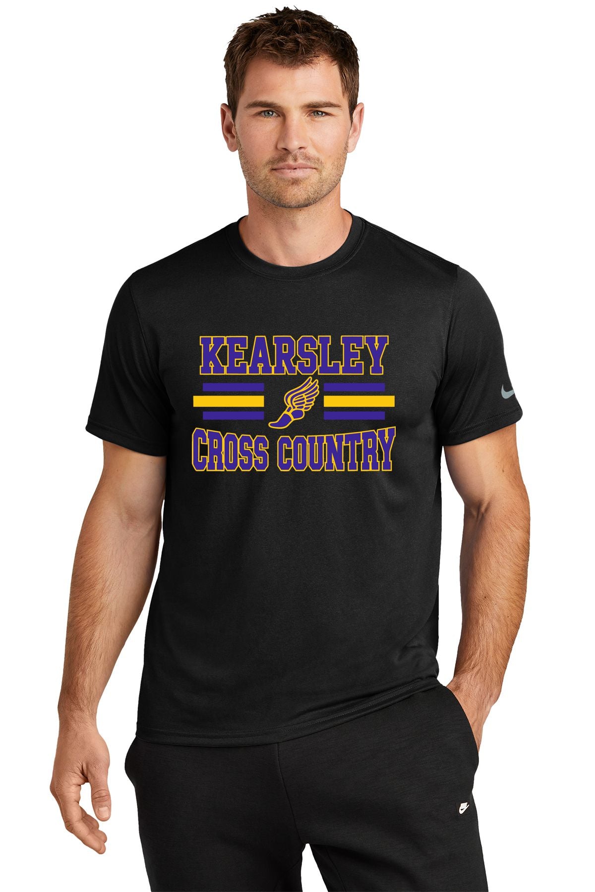 Kearsley Cross Country Nike Swoosh Sleeve rLegend Tee