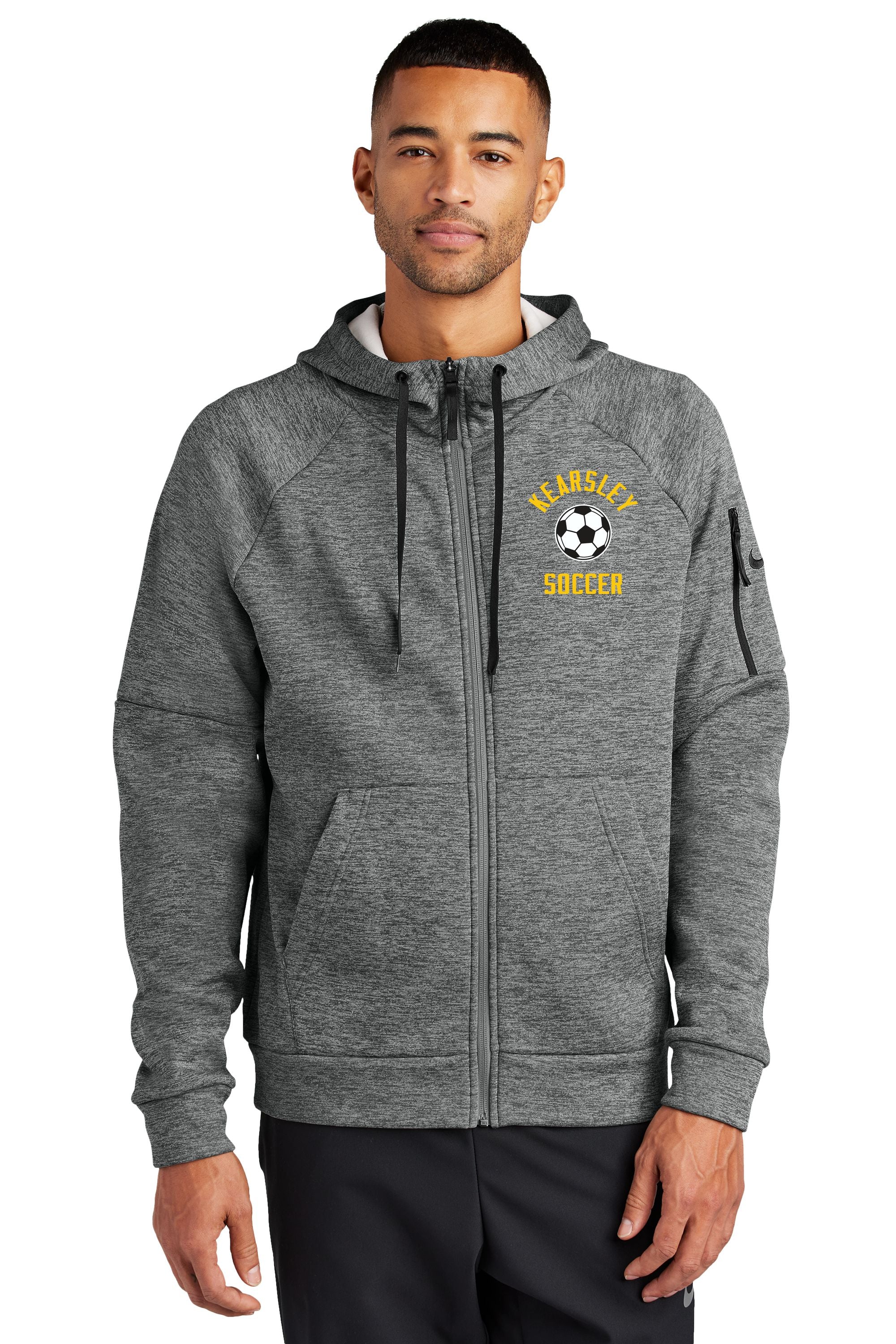 Kearlsey Soccer Nike Therma-FIT Pocket Full-Zip Fleece Hoodie