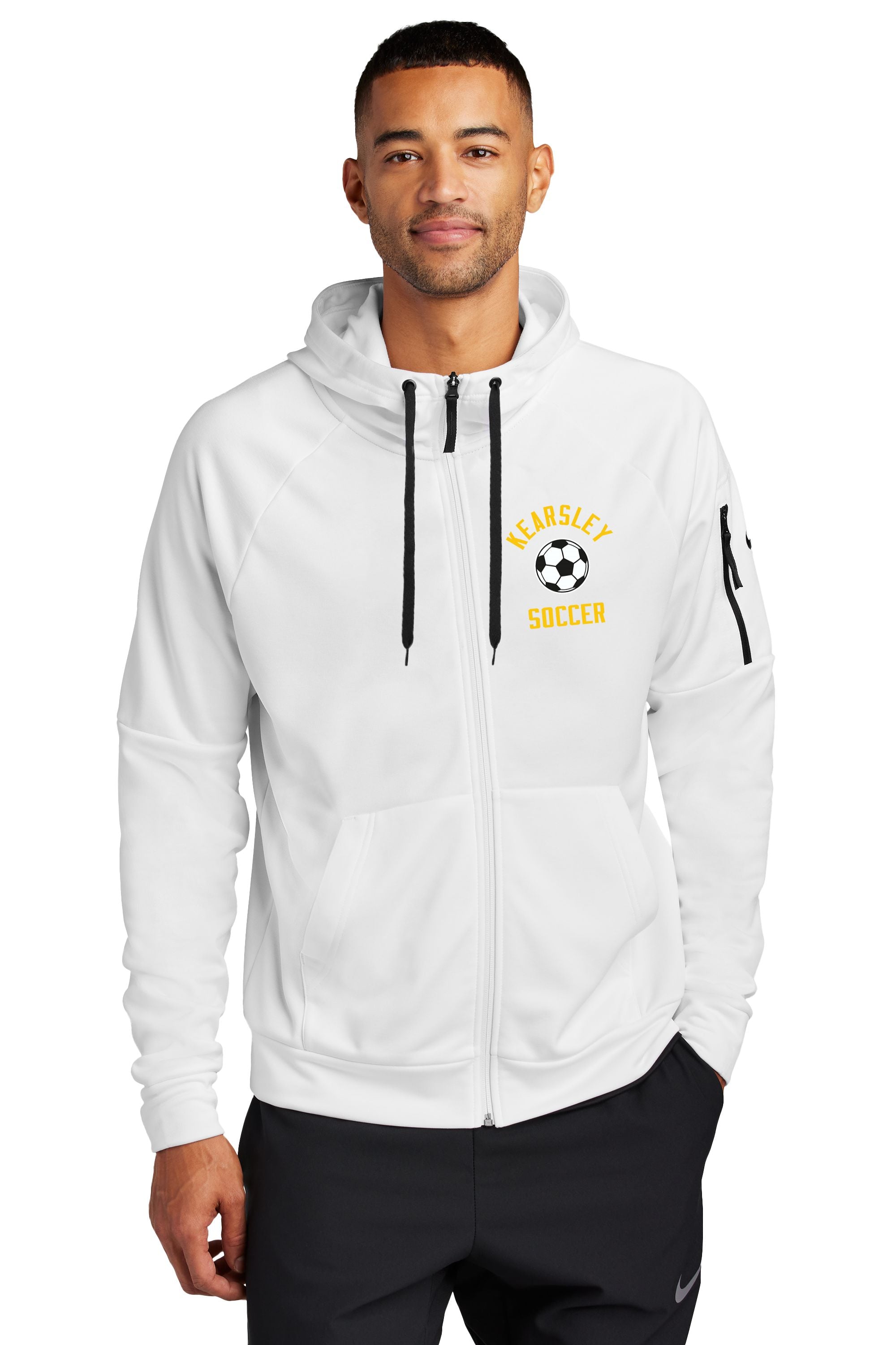 Kearlsey Soccer Nike Therma-FIT Pocket Full-Zip Fleece Hoodie