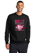 Holly Volleyball Nike Club Fleece Sleeve Swoosh Crew