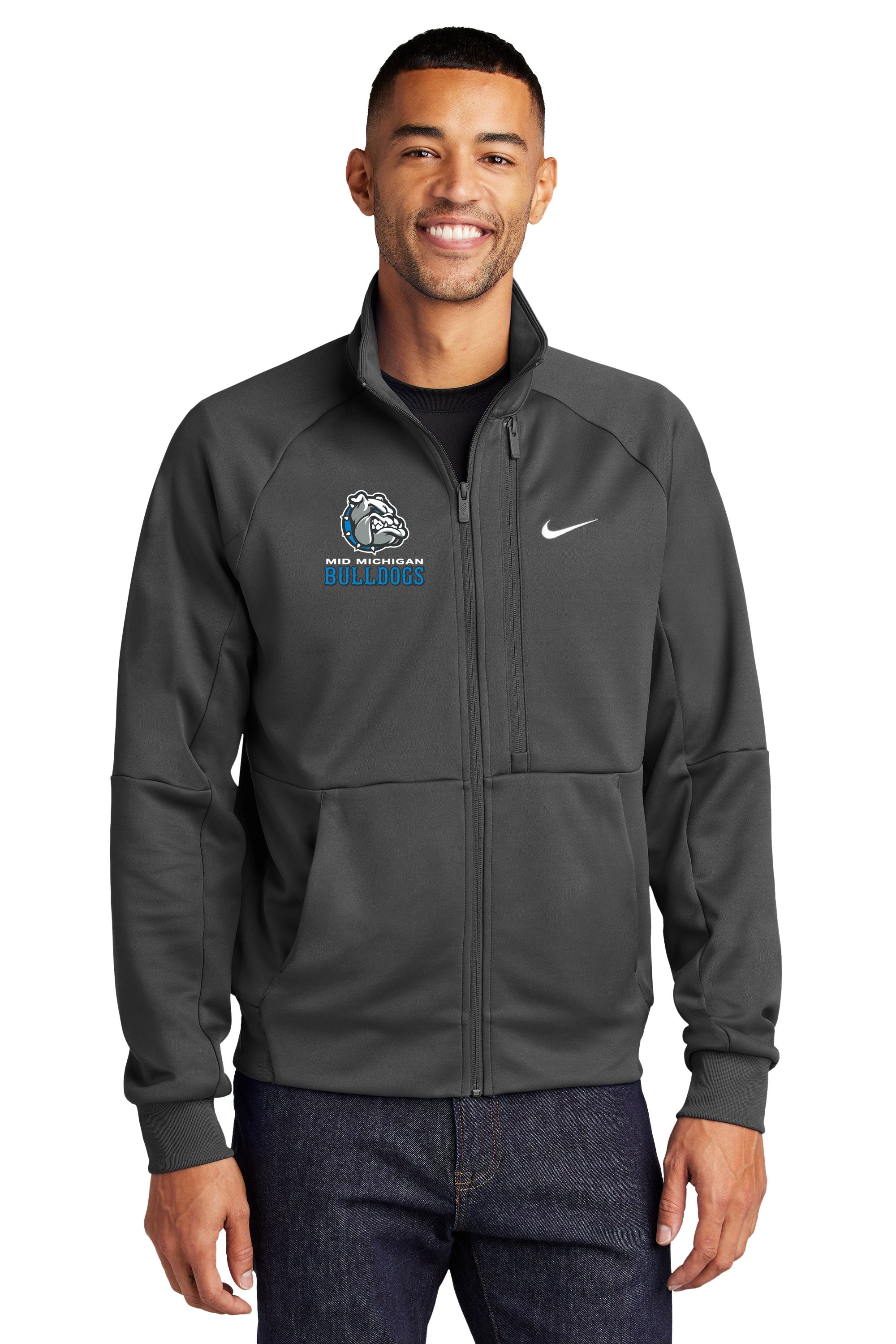Mid Michigan Bulldogs Nike Full-Zip Chest Swoosh Jacket