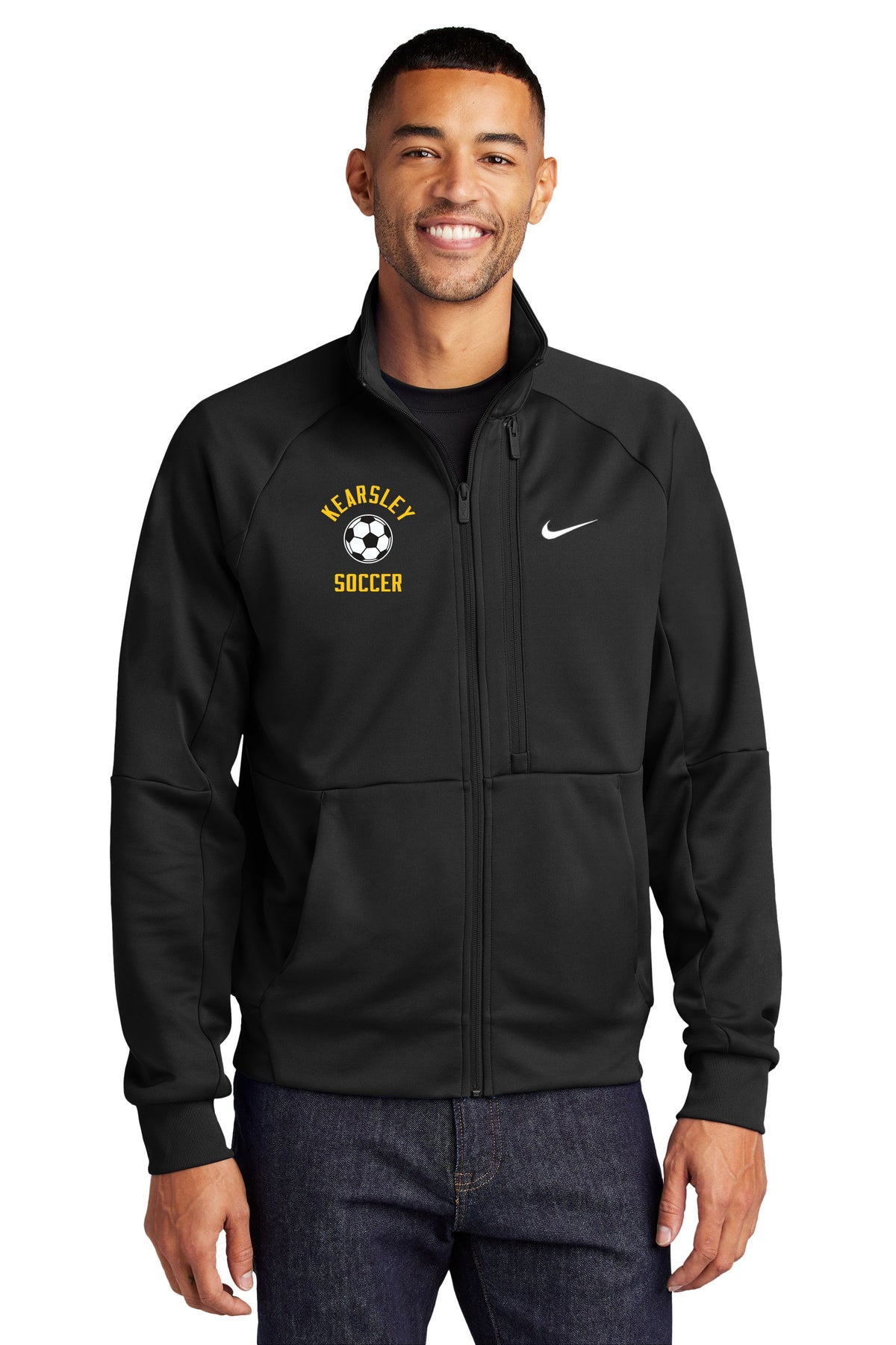 Kearsley Soccer Nike Full-Zip Chest Swoosh Jacket