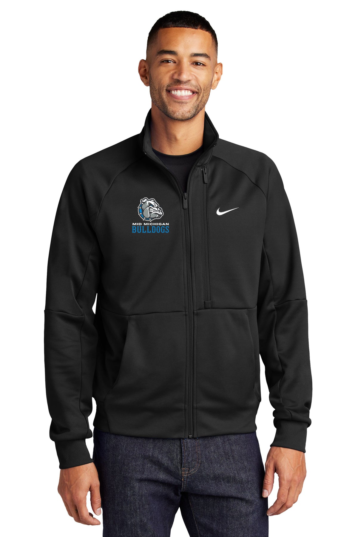 Mid Michigan Bulldogs Nike Full-Zip Chest Swoosh Jacket