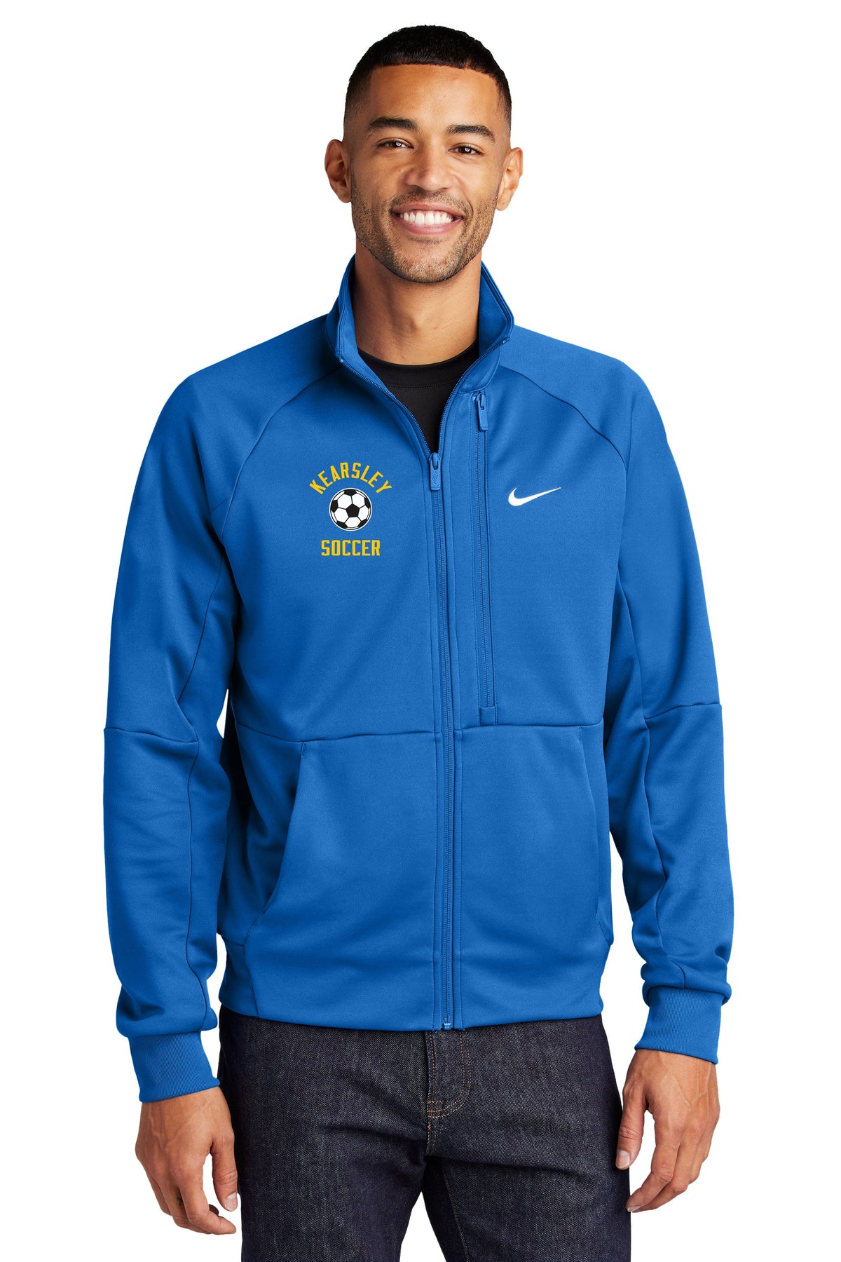 Kearsley Soccer Nike Full-Zip Chest Swoosh Jacket