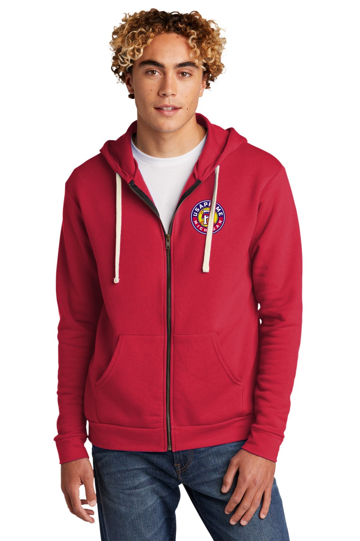 USA Prime Unisex Santa Cruz Zip Hoodie