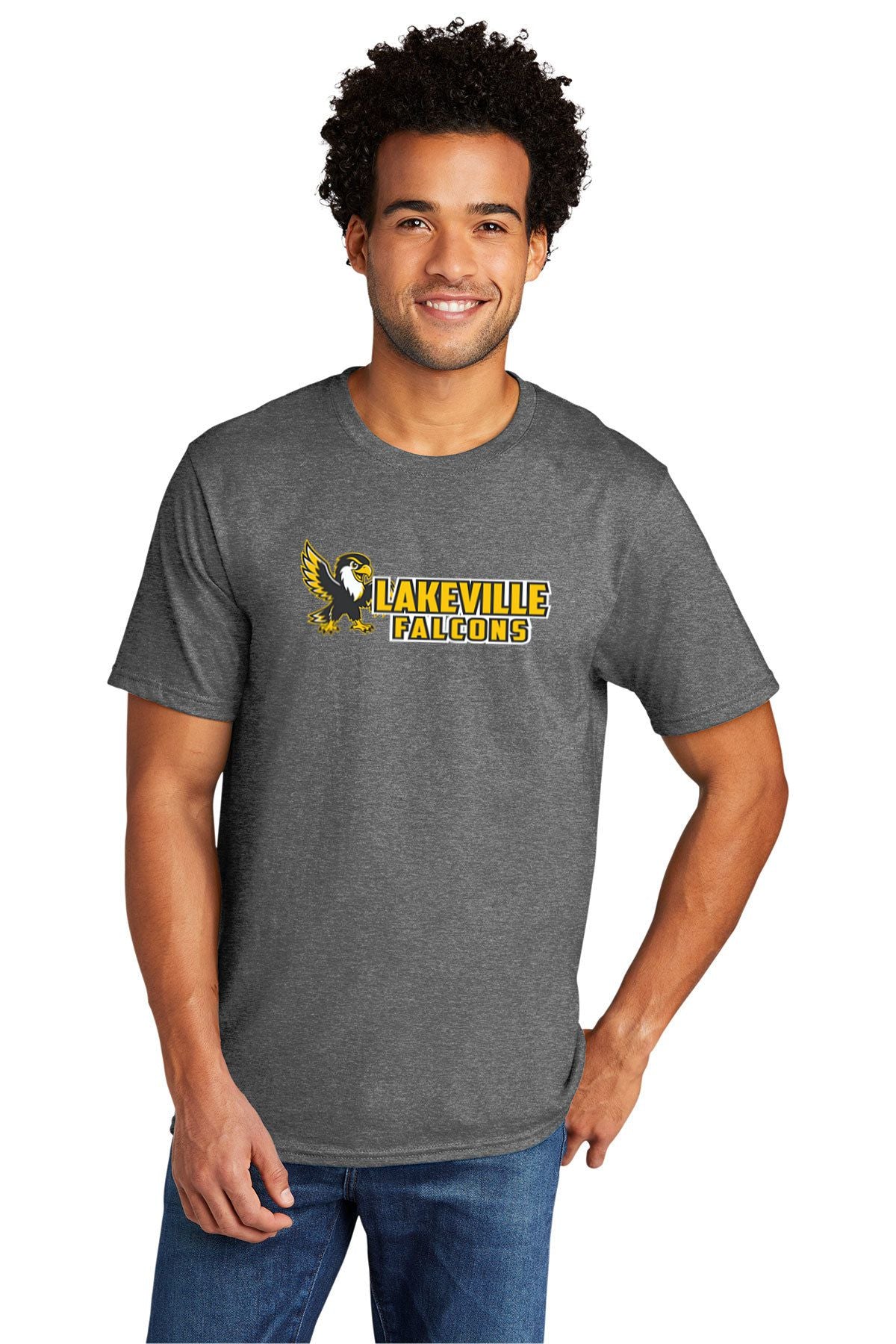 Lakeville Cartoon Falcons Tri-Blend Short Sleeve