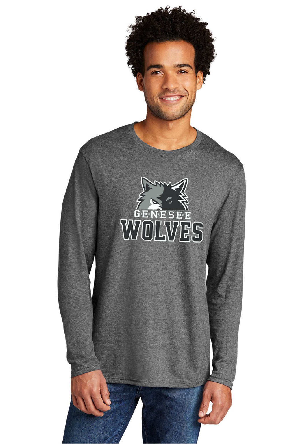 Genesee Wolves Tri-Blend Long Sleeve -GWPTO