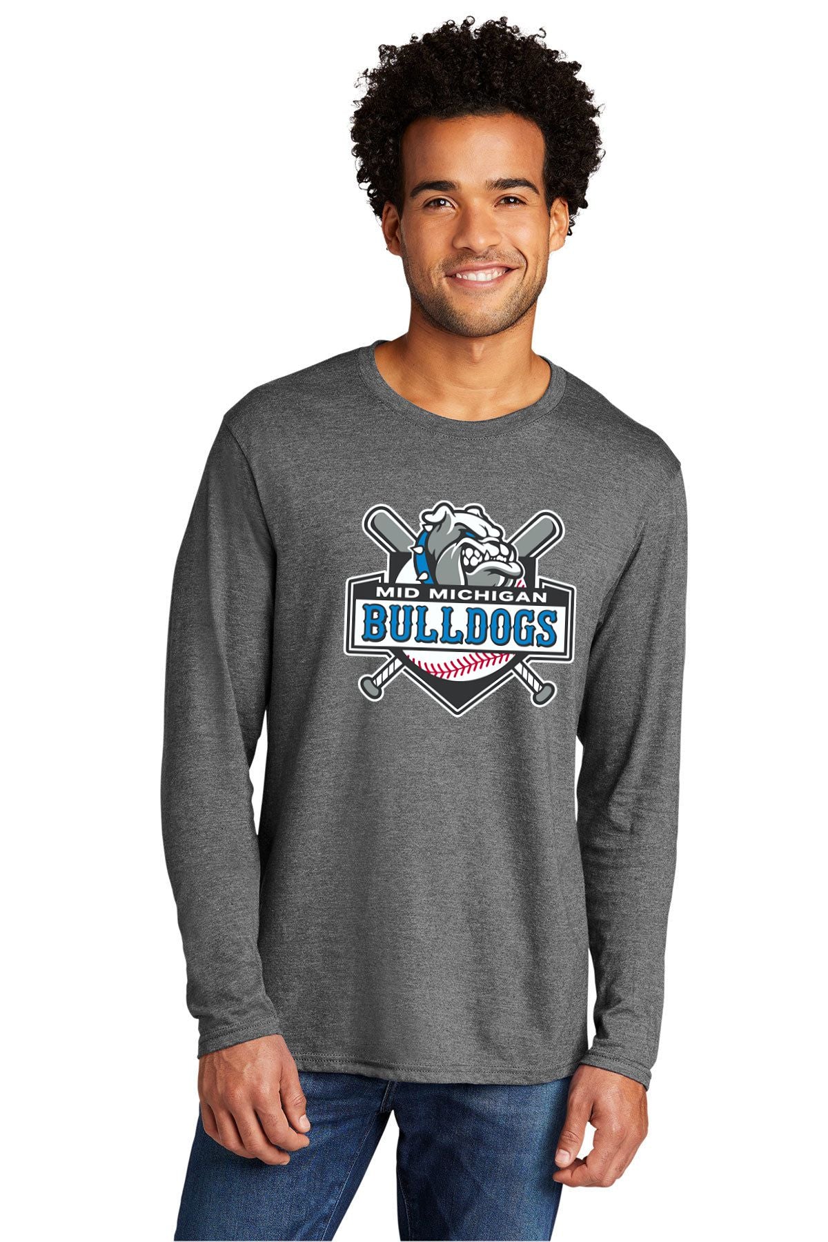 Mid Michigan Bulldogs Tri-Blend Long Sleeve