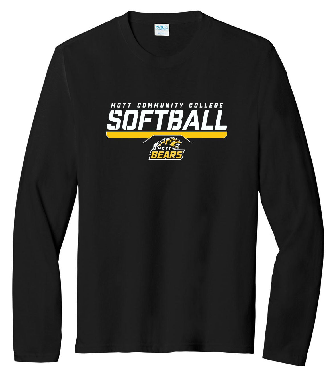 Mott CC Softball Tri-Blend Long Sleeve