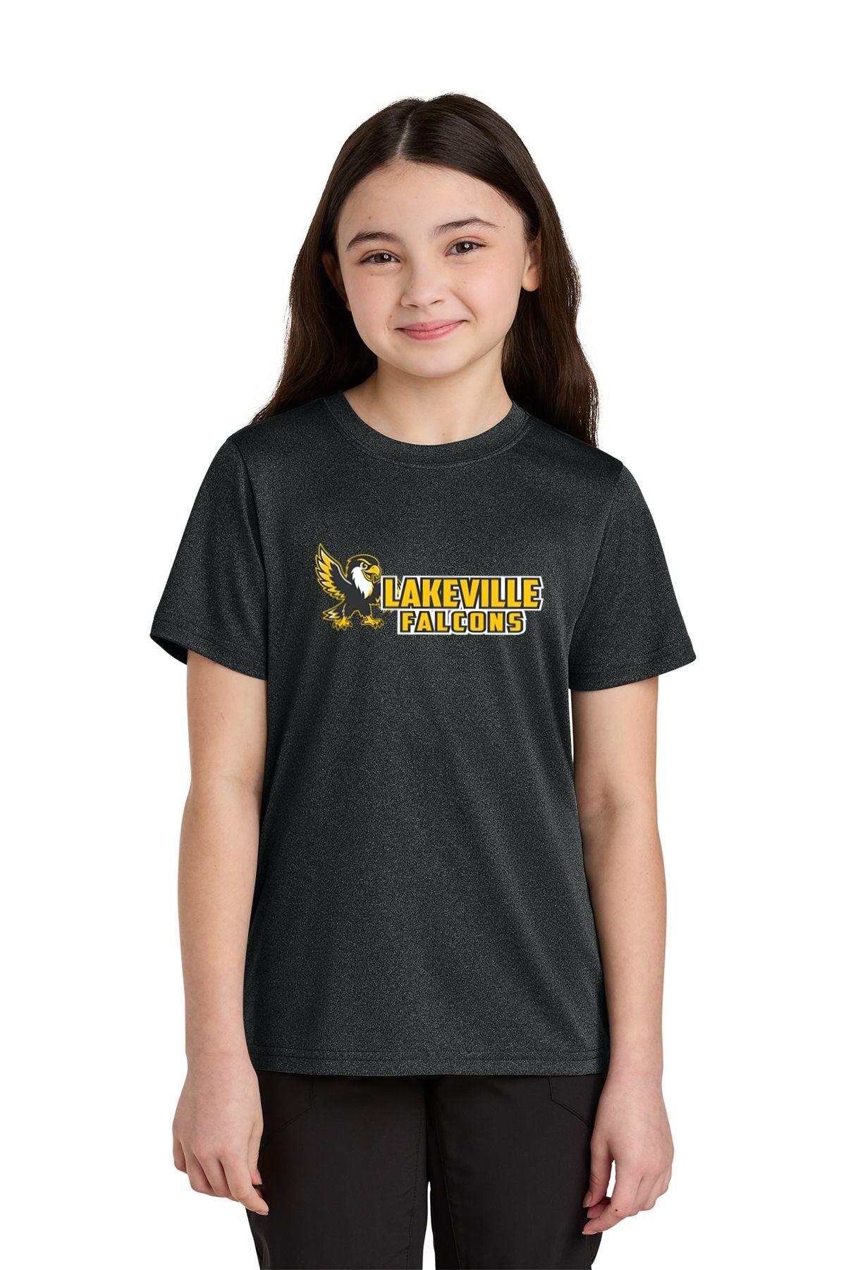 Lakeville Cartoon Falcons Tri-Blend Short Sleeve